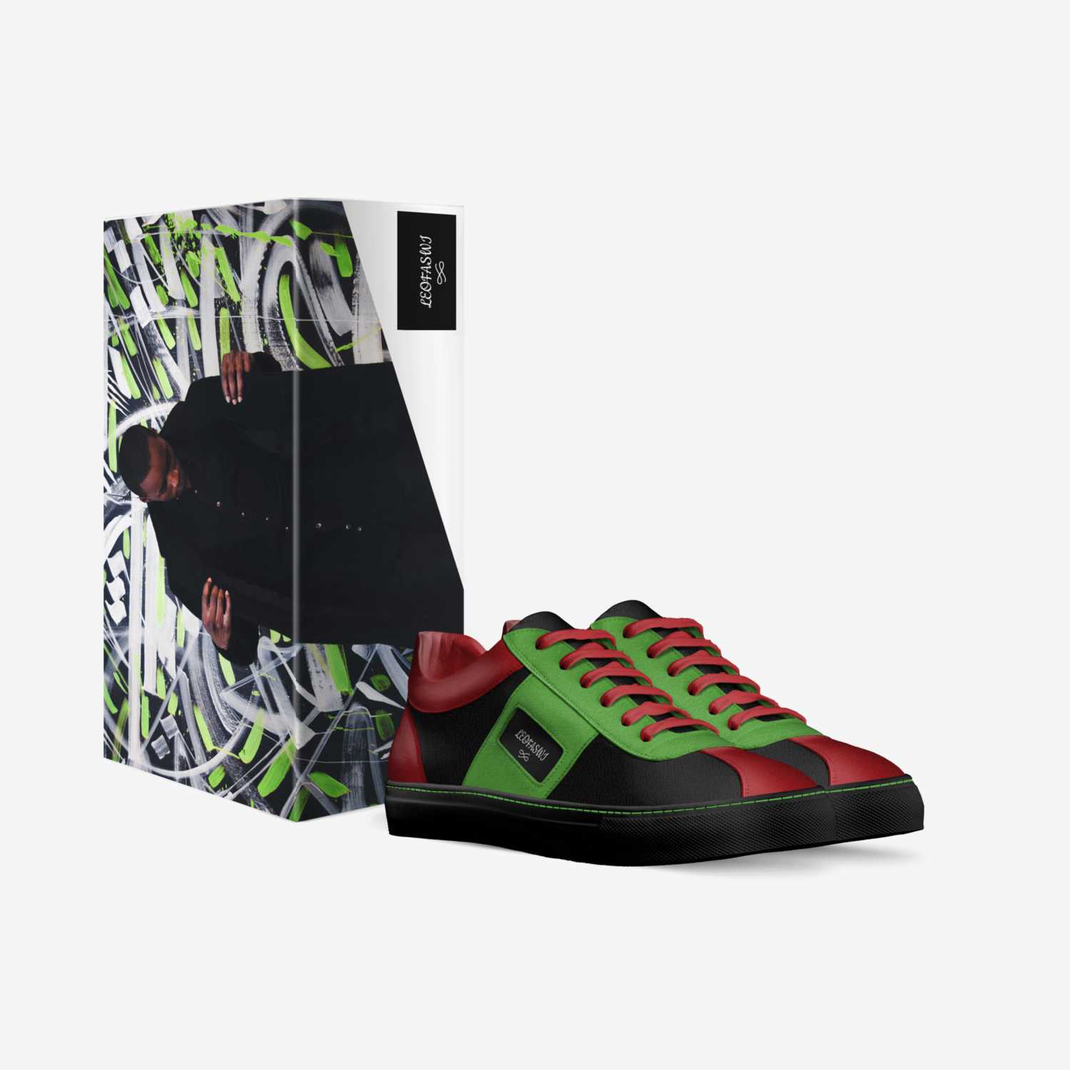 LEOFASWI custom made in Italy shoes by Isaiah J Nolbert | Box view