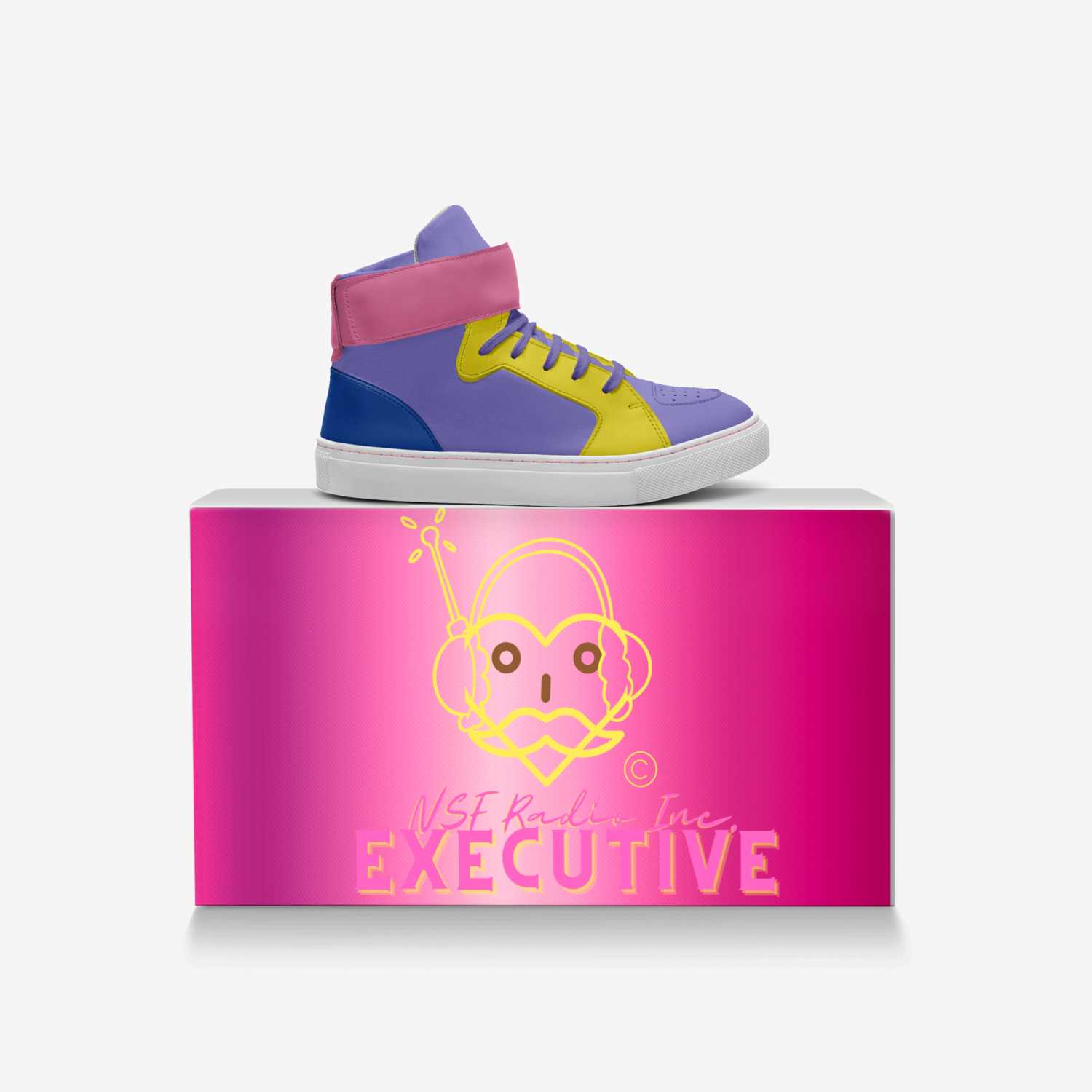 Hadiyah5's custom made in Italy shoes by Nsf Radio Inc. | Over box view