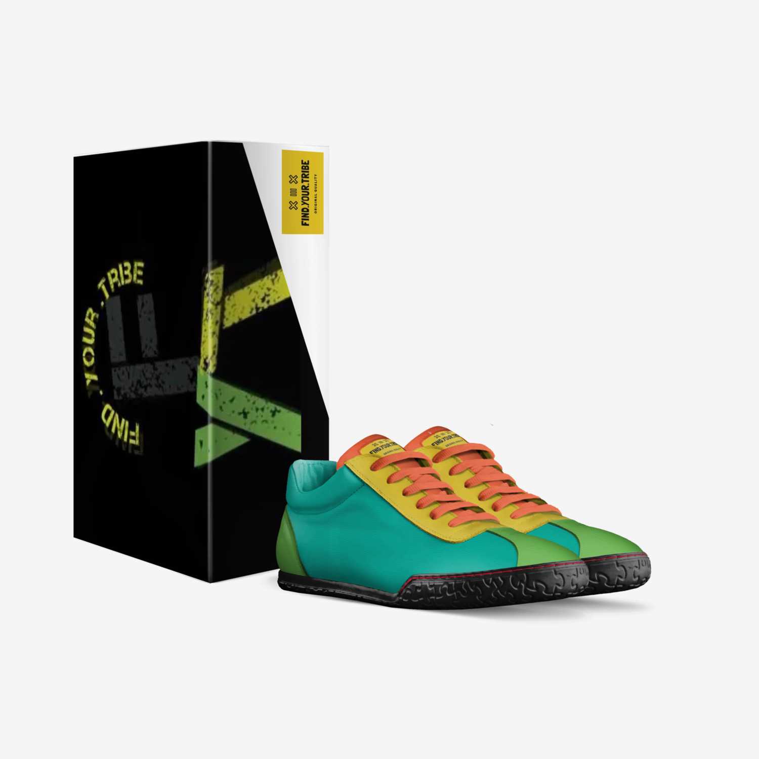 FIND.YOUR.TRIBE custom made in Italy shoes by Mfundo Radebe | Box view