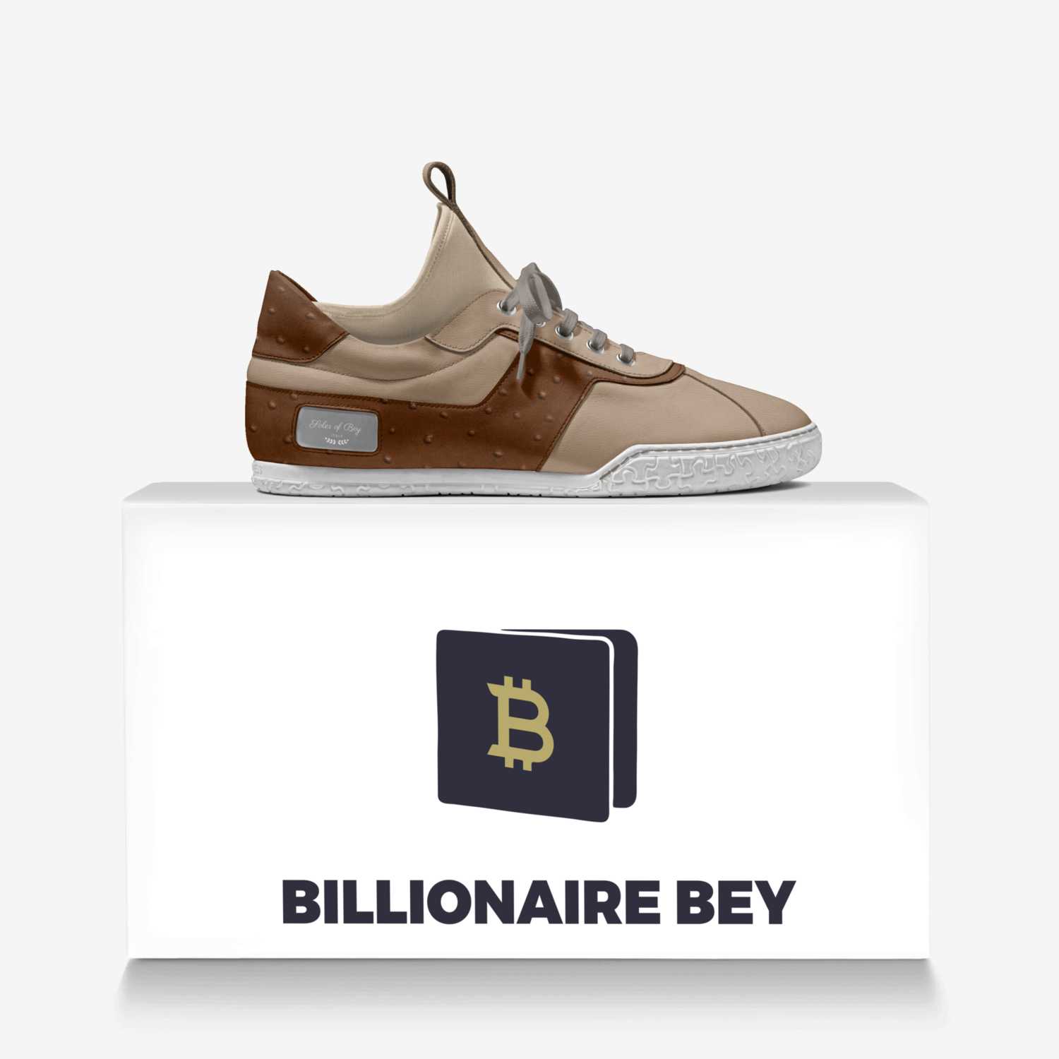 Soles of Bey  custom made in Italy shoes by Quiame Bey | Over box view