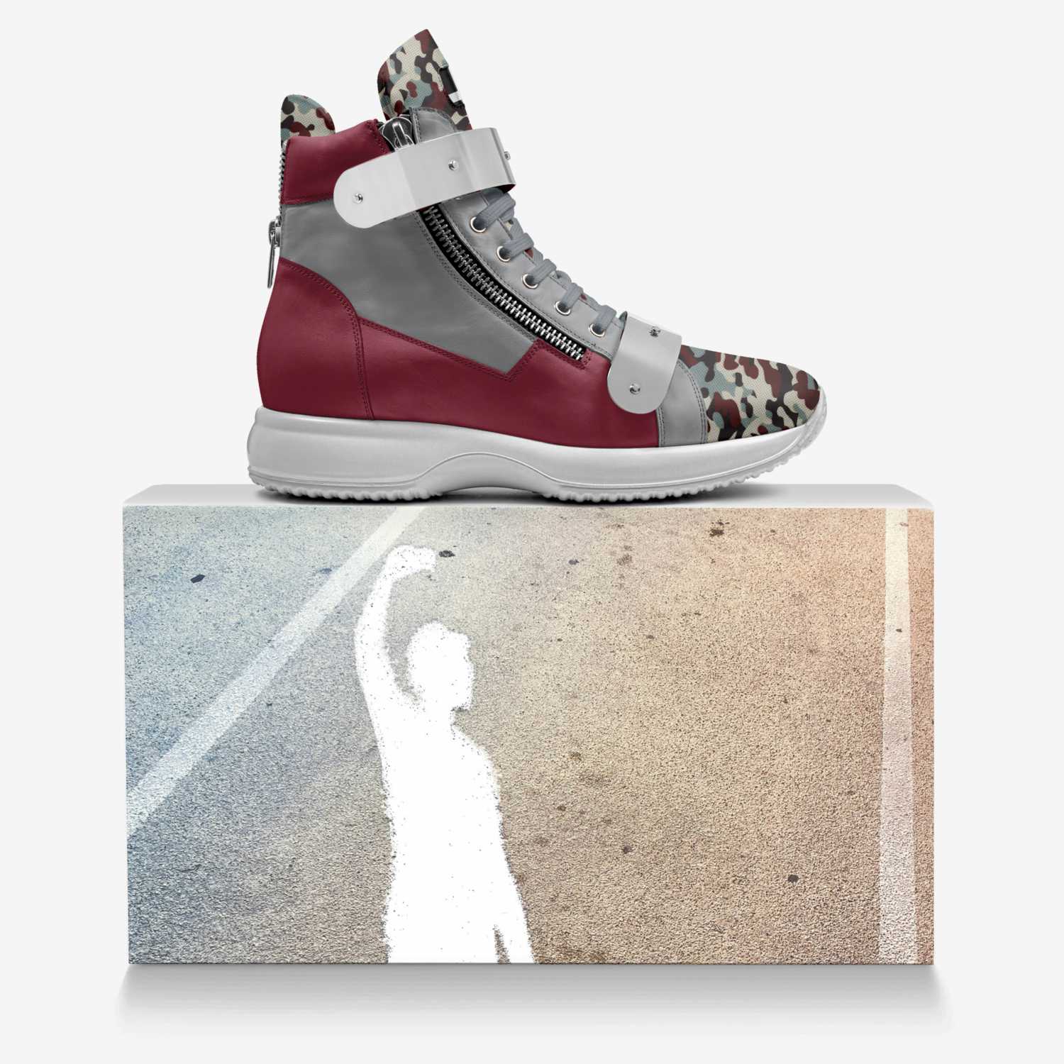 New Fame custom made in Italy shoes by Willie Walker | Over box view