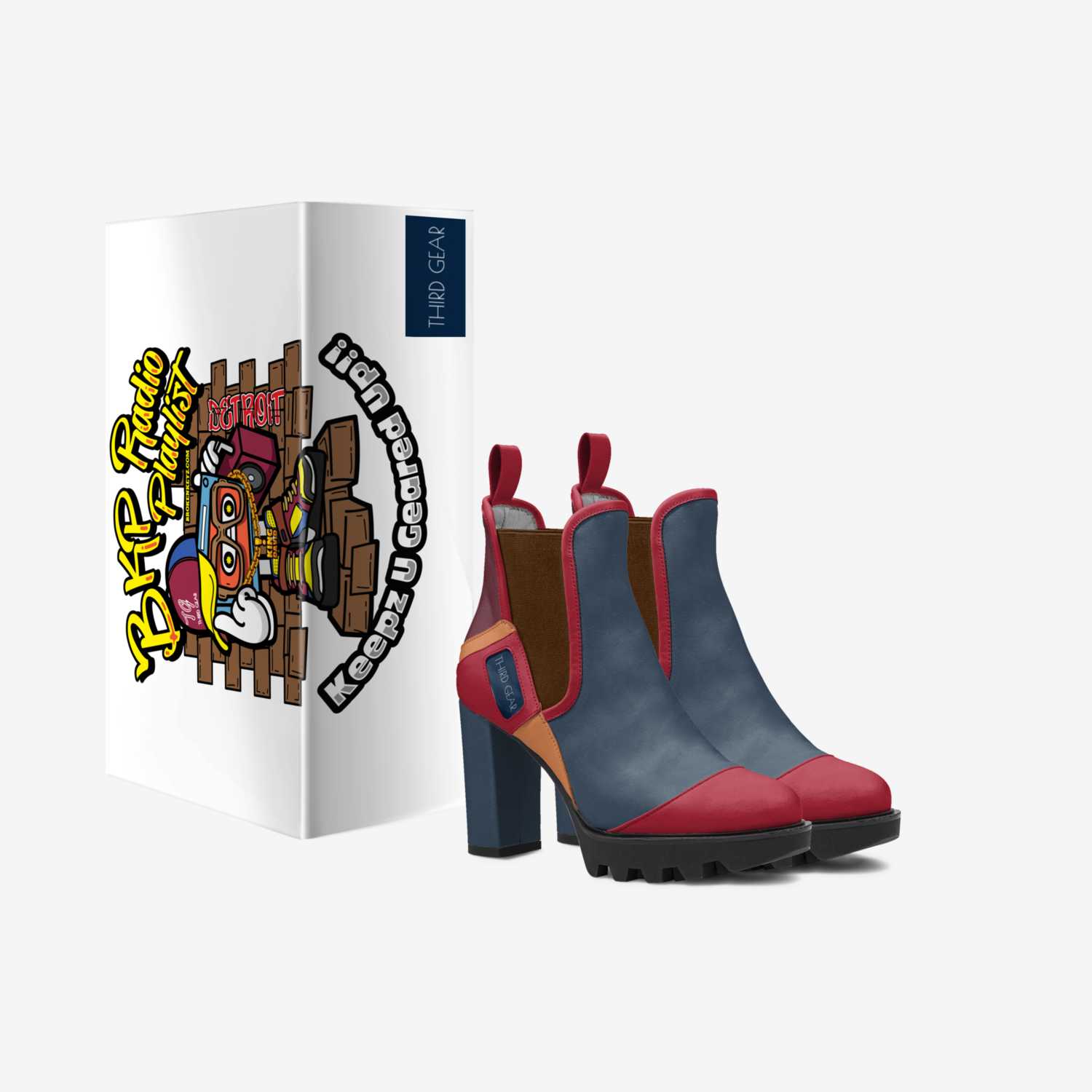 THIRD GEAR  SHADOW custom made in Italy shoes by David Mitchell | Box view