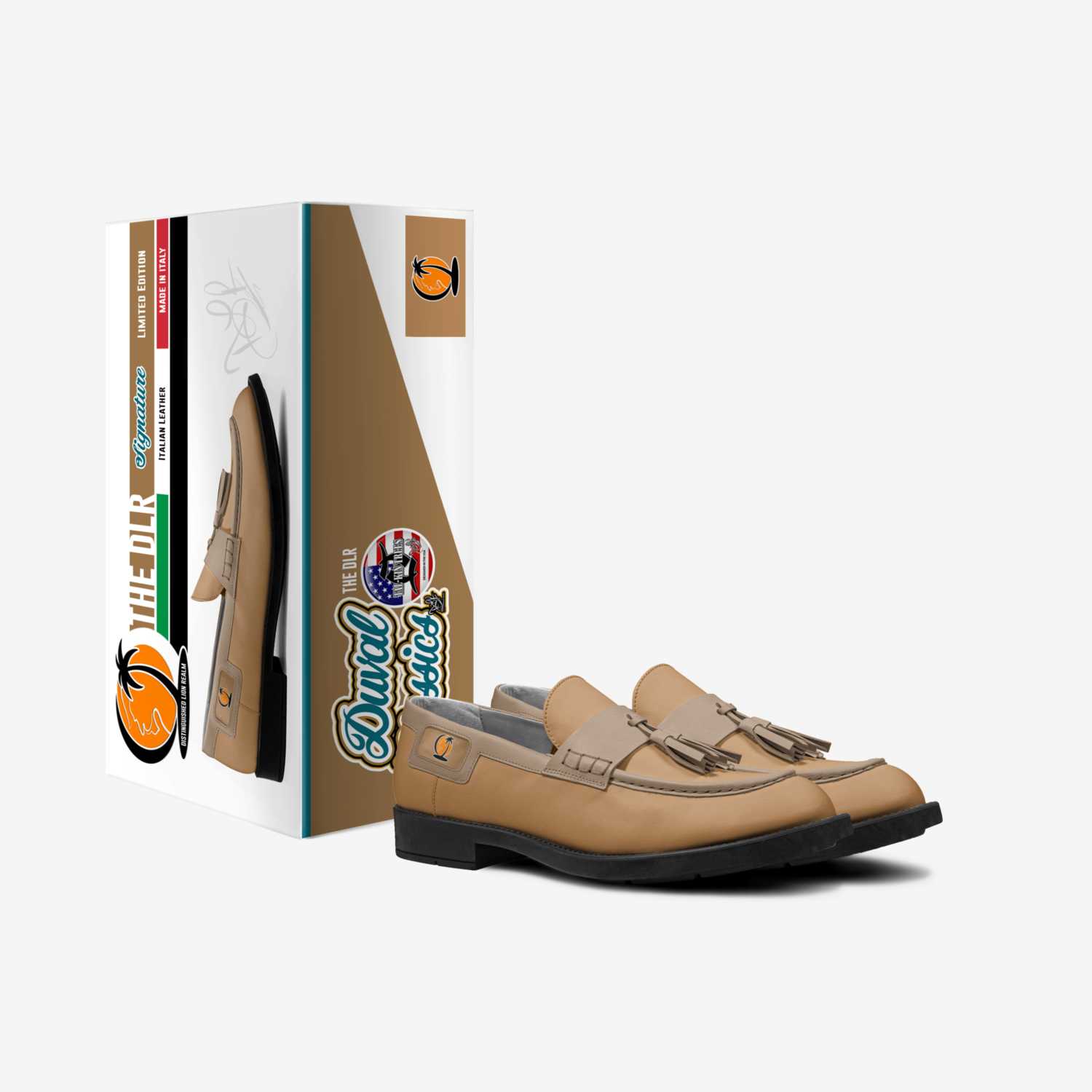 DLR custom made in Italy shoes by David Robinson | Box view