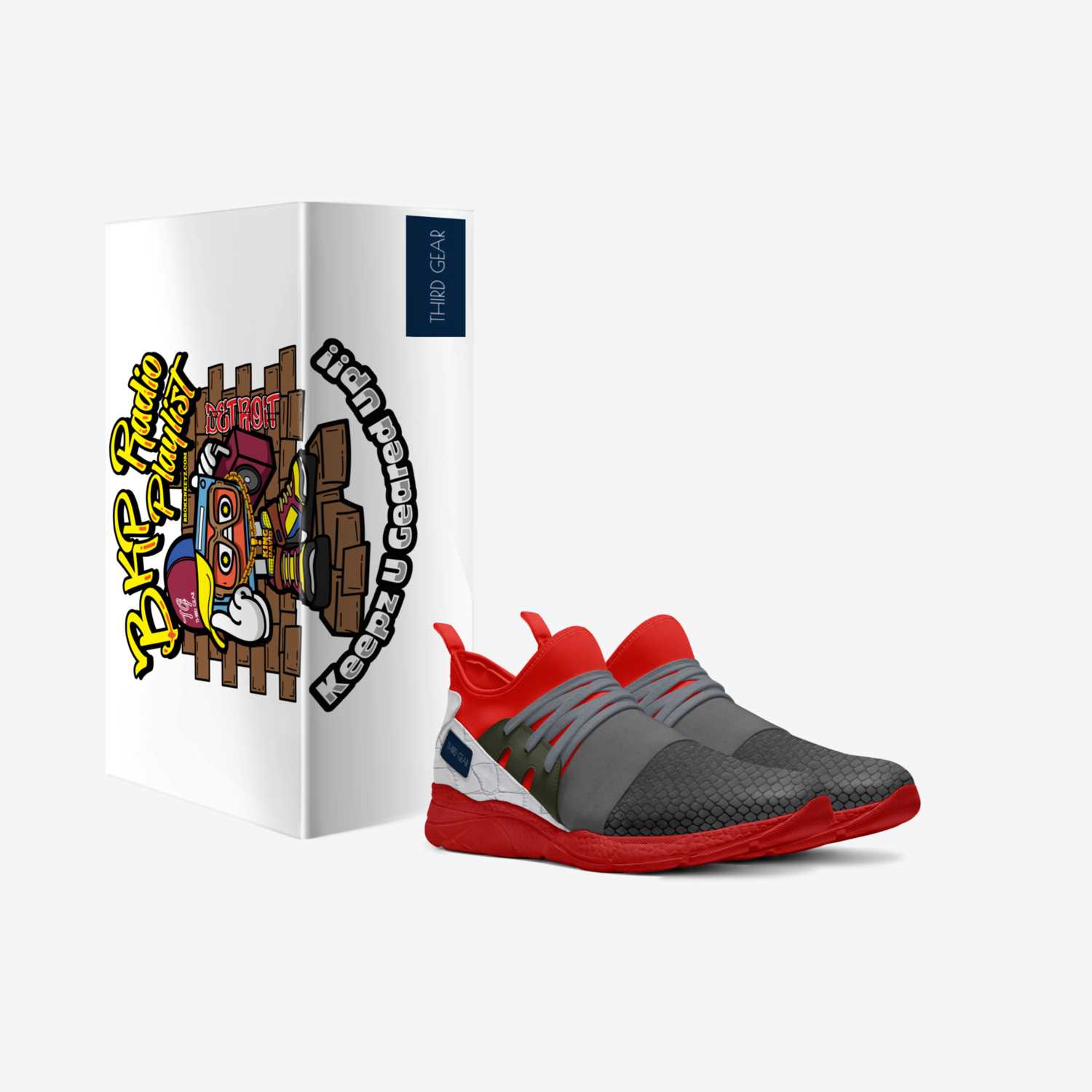 THiRD GEAR- DETAiL custom made in Italy shoes by David Mitchell | Box view