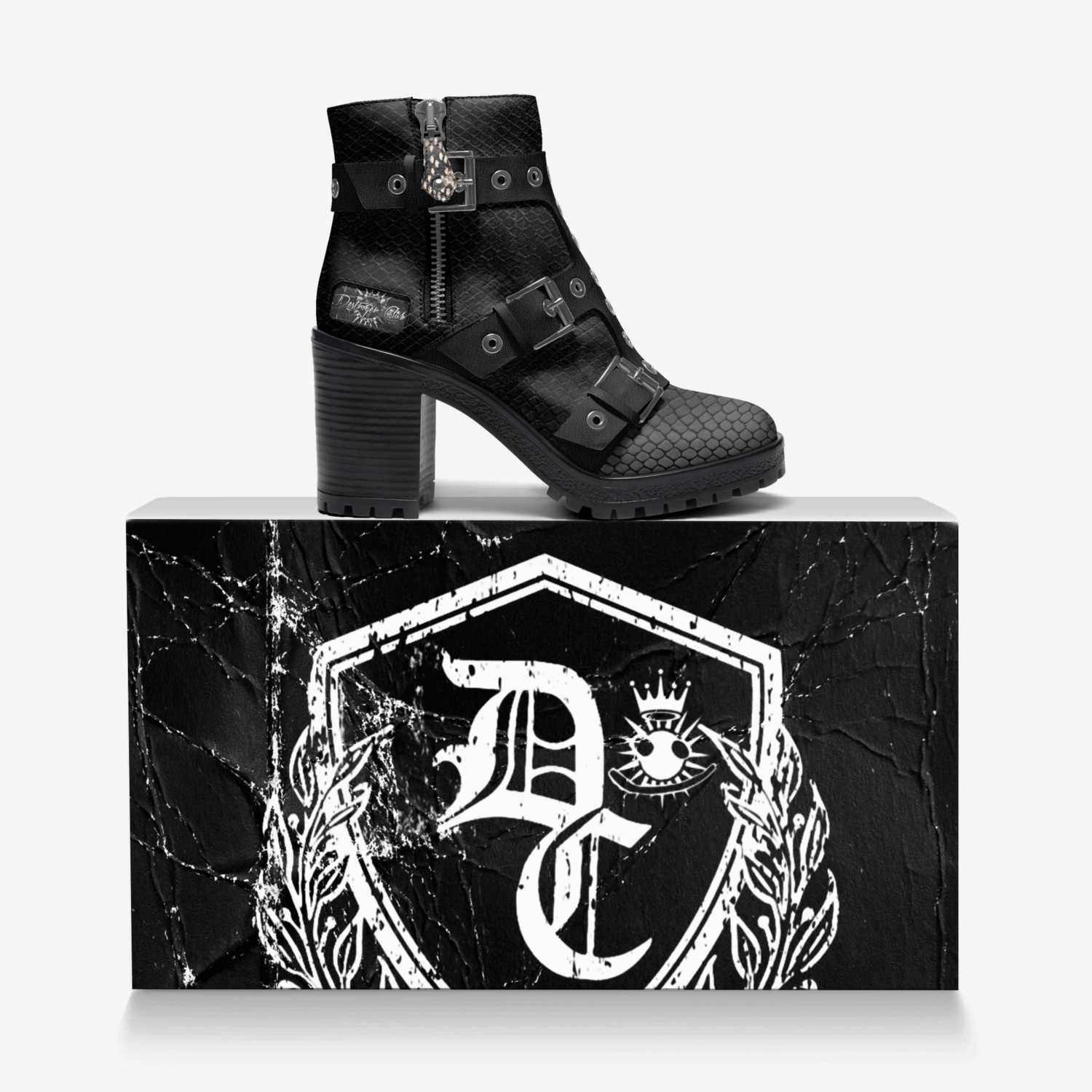 DESTROYER CLUB custom made in Italy shoes by Redstar Mafia | Over box view