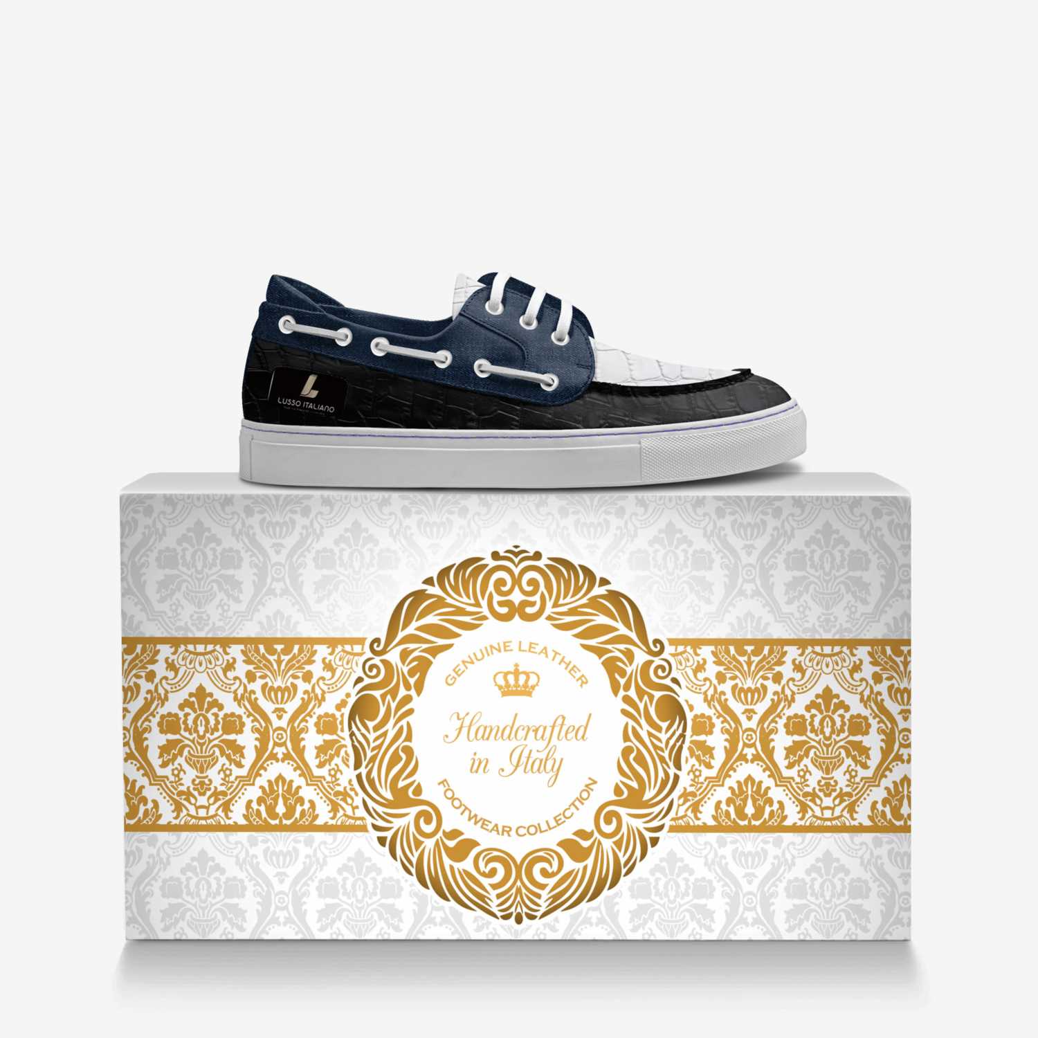 Lusso Italiano  custom made in Italy shoes by Ahmed Md Sharfuddin | Over box view