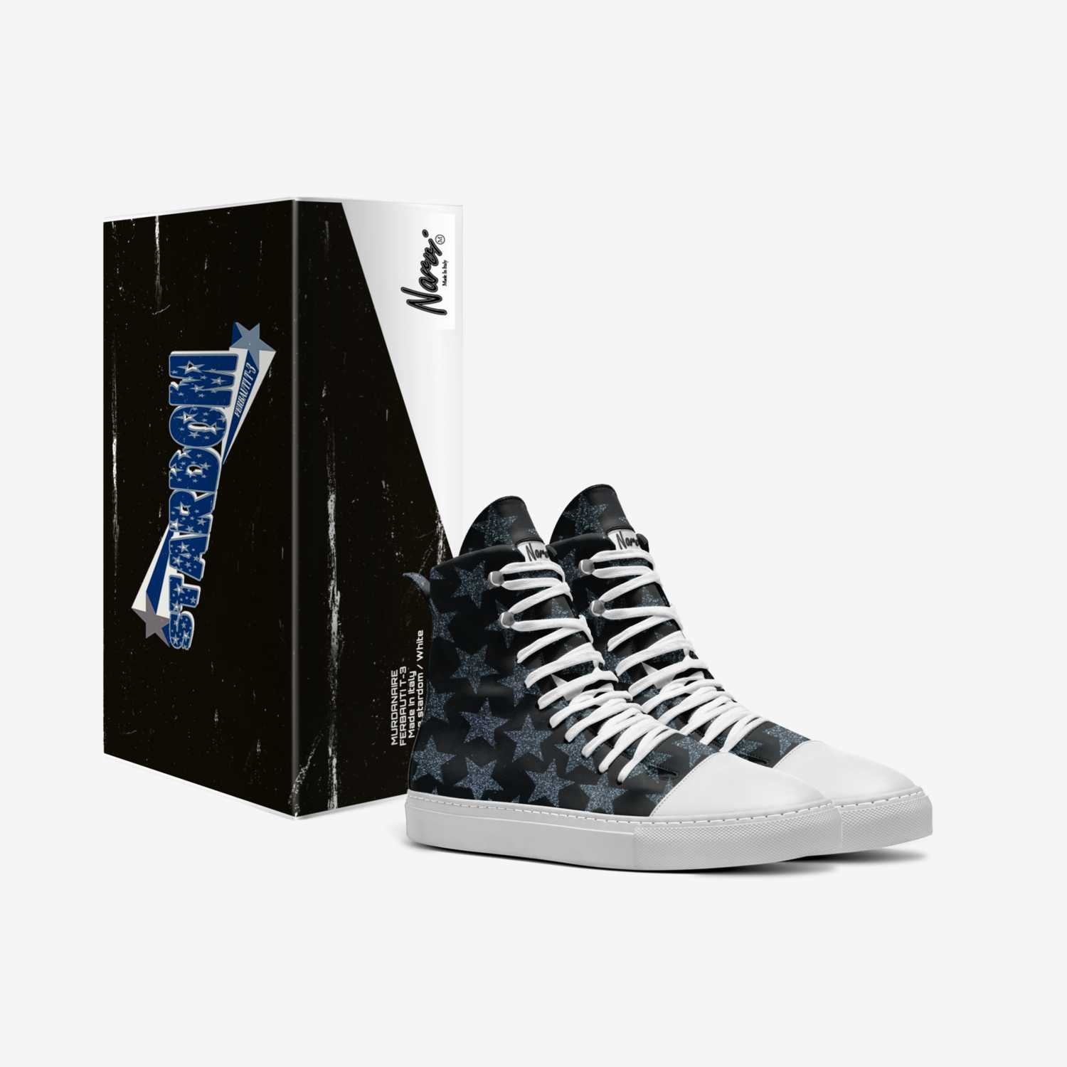 Narvi Ferbauti T-3 custom made in Italy shoes by Alonte Glover | Box view