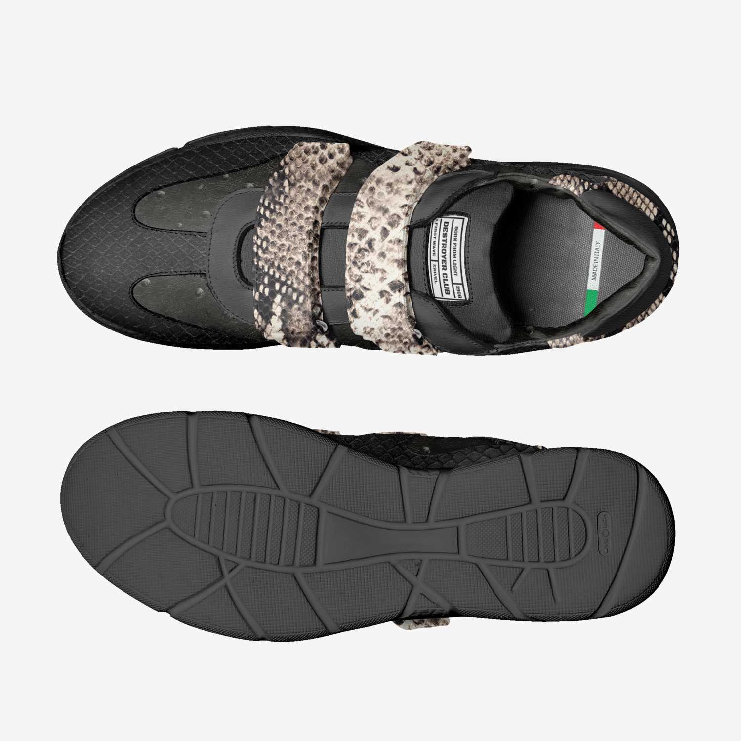 DESTROYER CLUB custom made in Italy shoes by Redstar Mafia | Top view