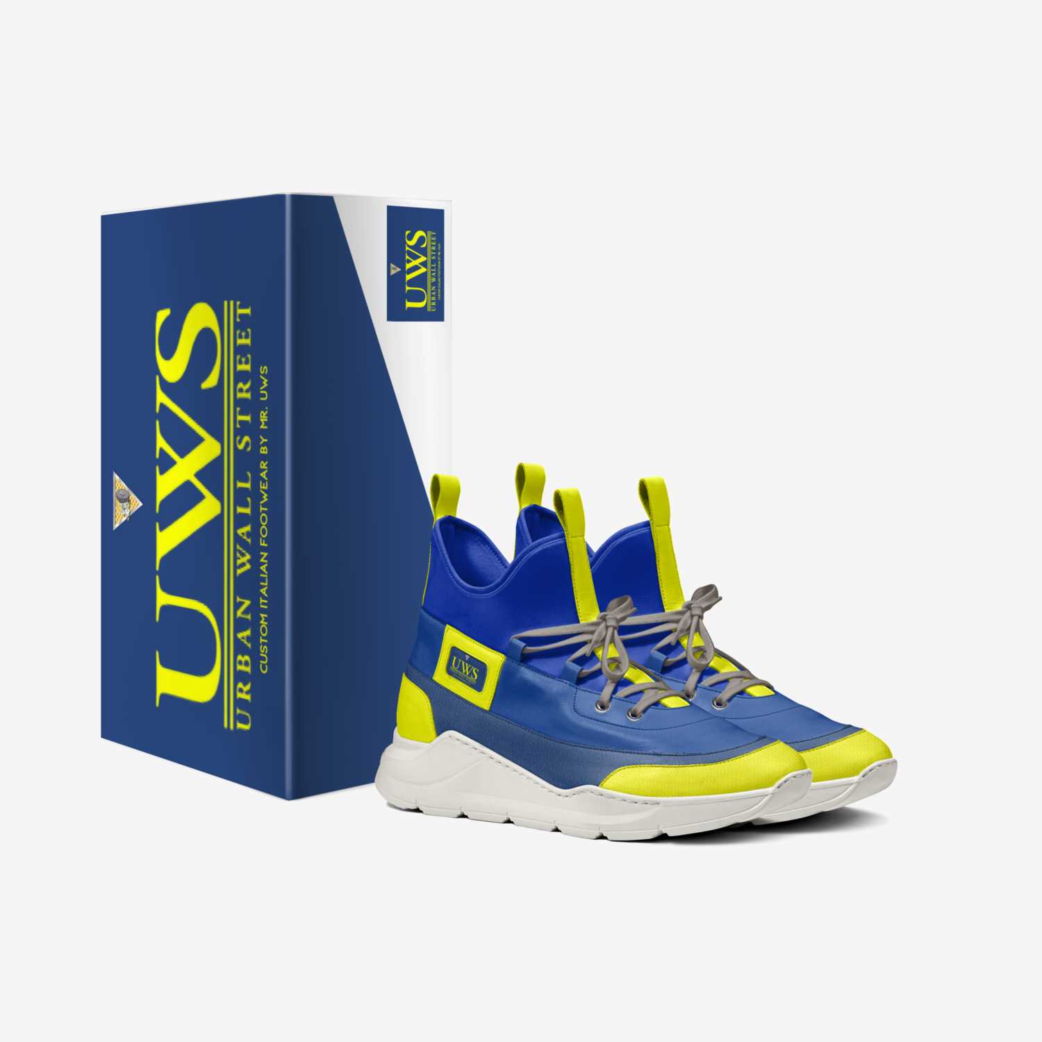 Royal Yellowz custom made in Italy shoes by Urbanwallstreet Earl | Box view
