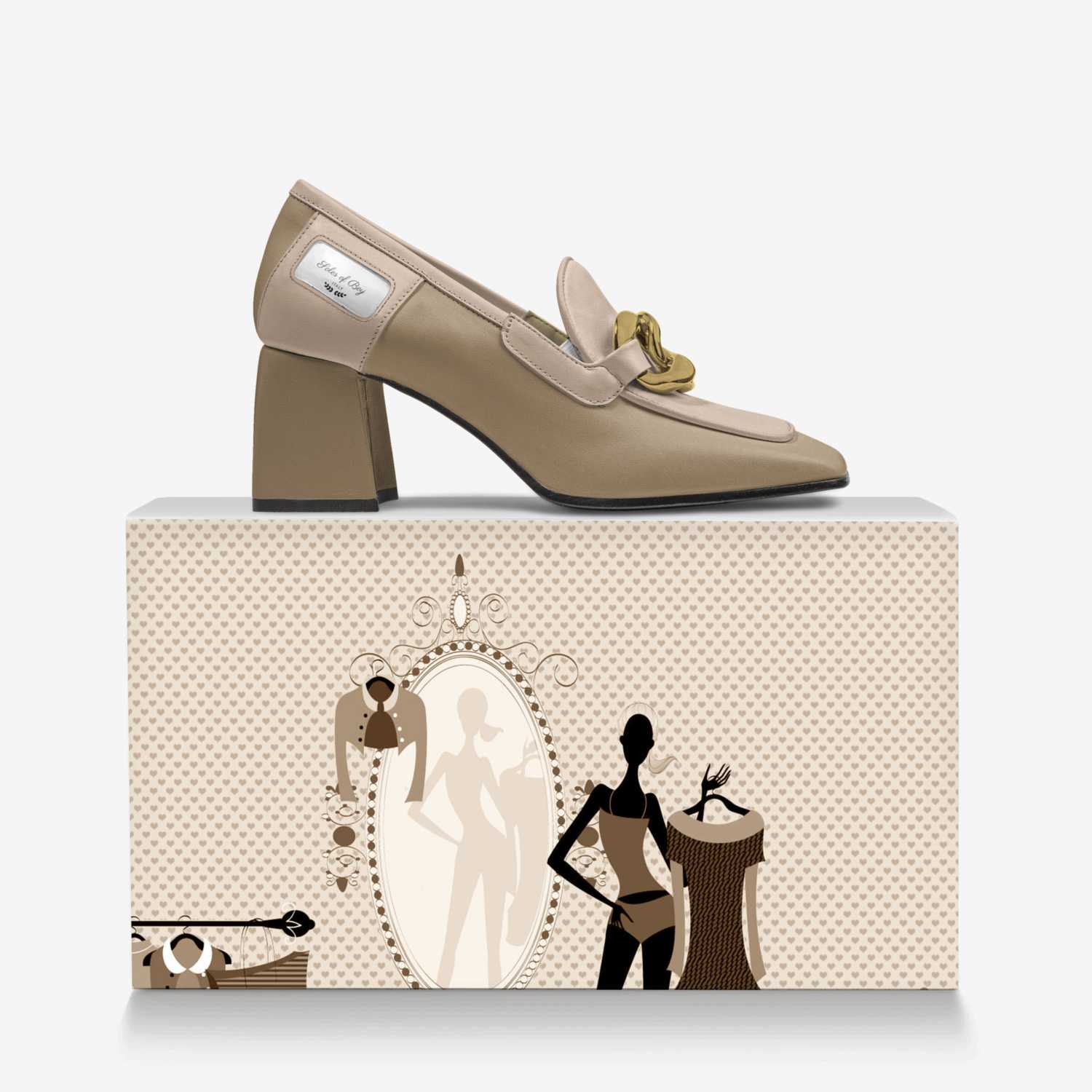 Soles of Bey  custom made in Italy shoes by Quiame Bey | Over box view