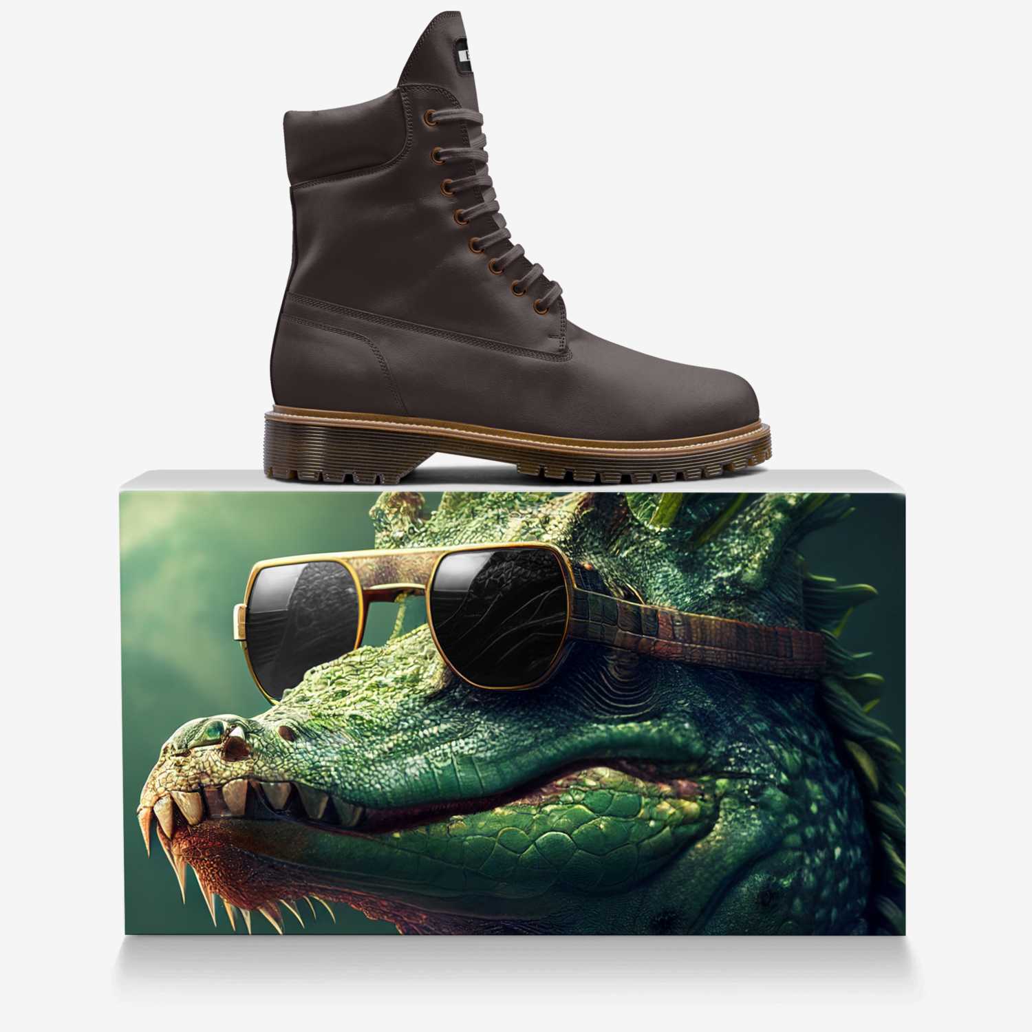 Berserker custom made in Italy shoes by William Ross | Over box view