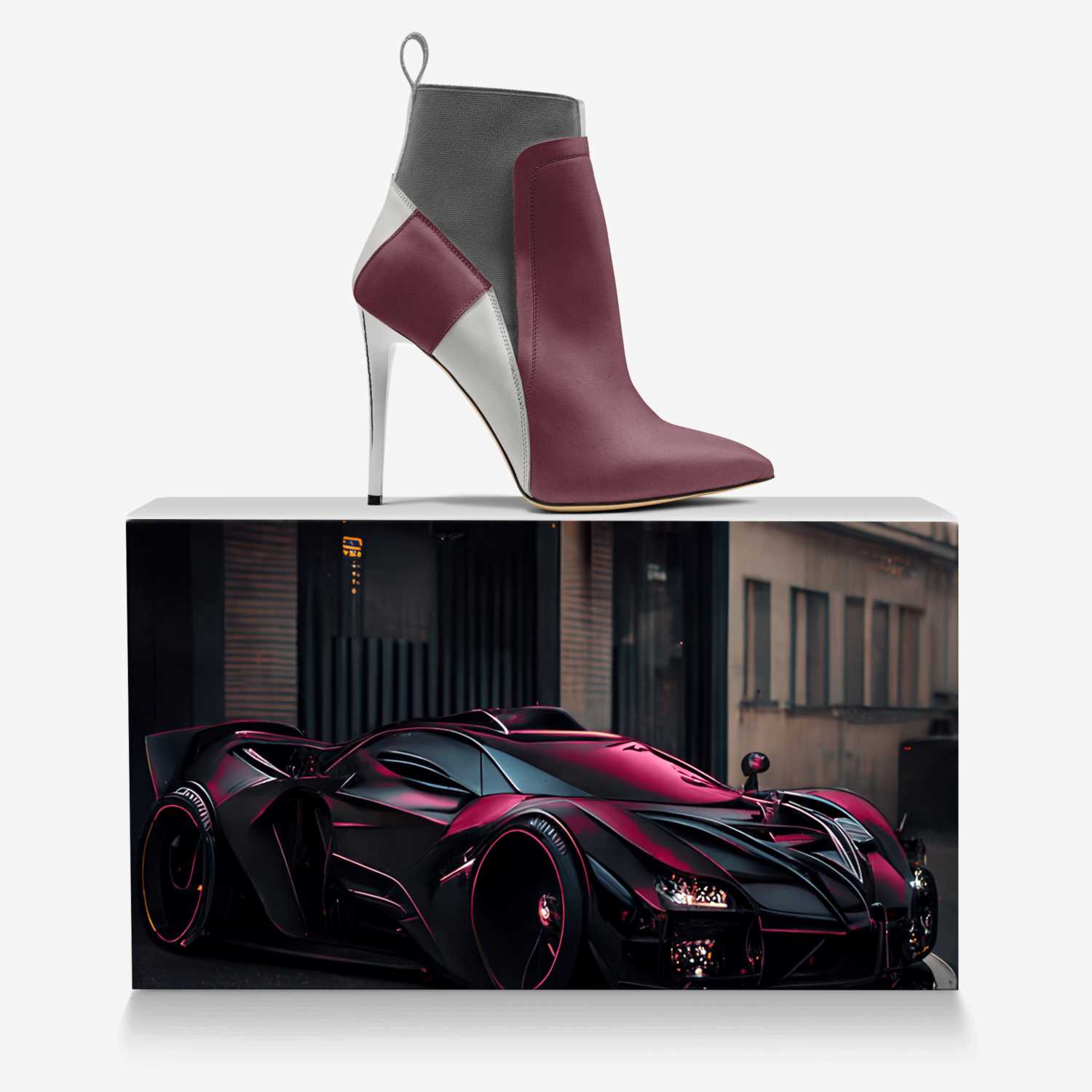 Fetishes custom made in Italy shoes by Jahi Ali-bey | Over box view