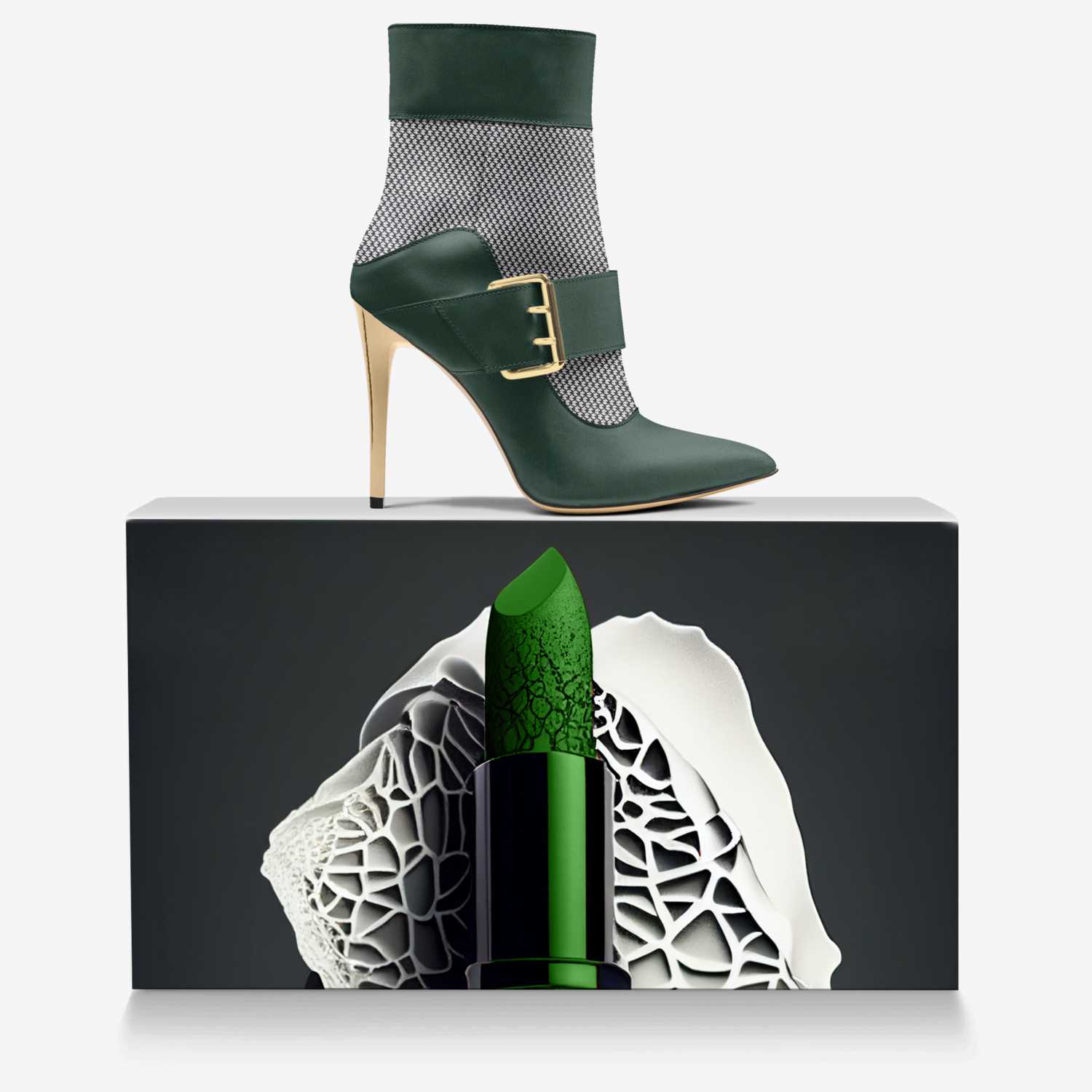 Candies custom made in Italy shoes by Jahi Ali-bey | Over box view