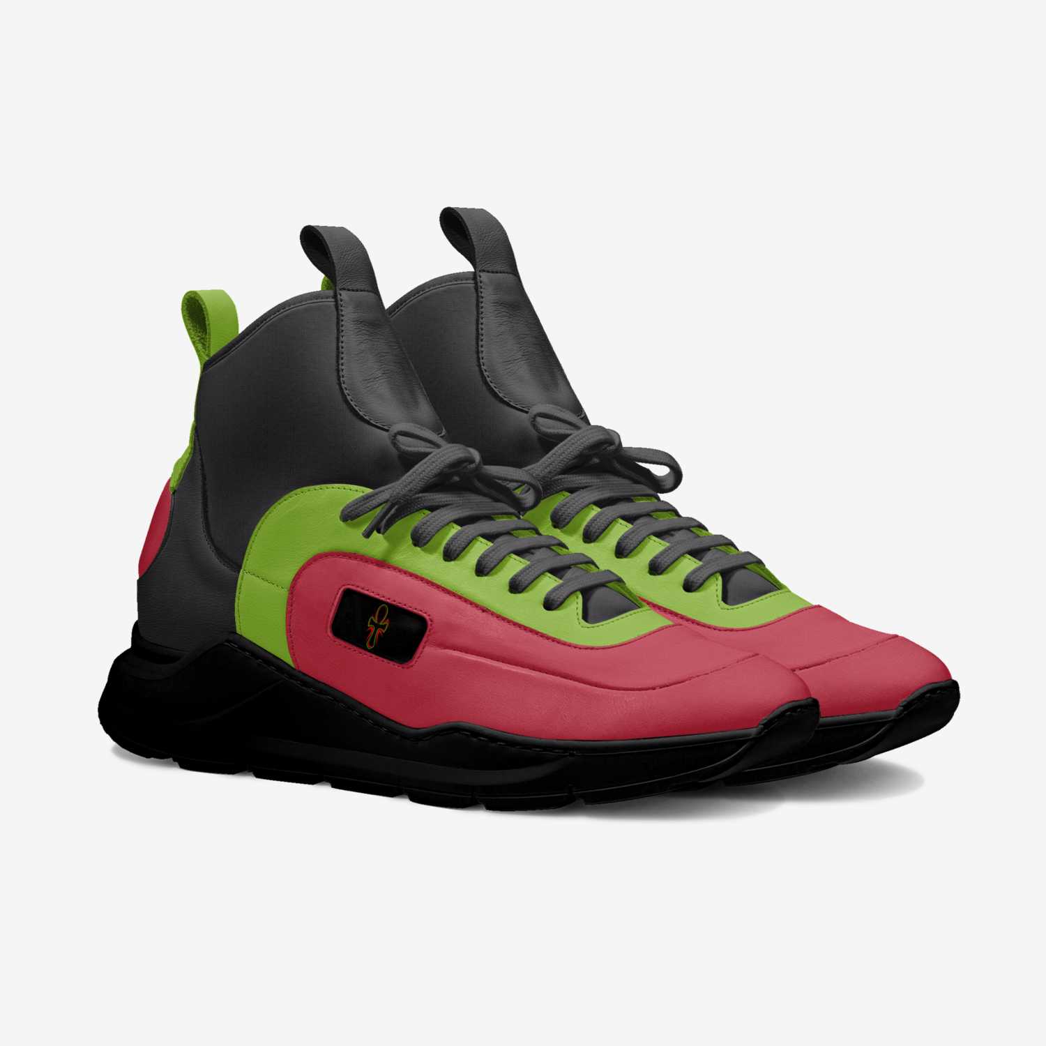 Trew Trainer RBG  custom made in Italy shoes by TrewMonger Brand | Double view