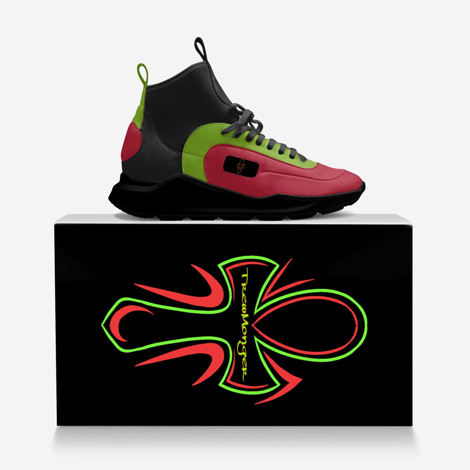Trew Trainer RBG  custom made in Italy shoes by TrewMonger Brand | Over box view