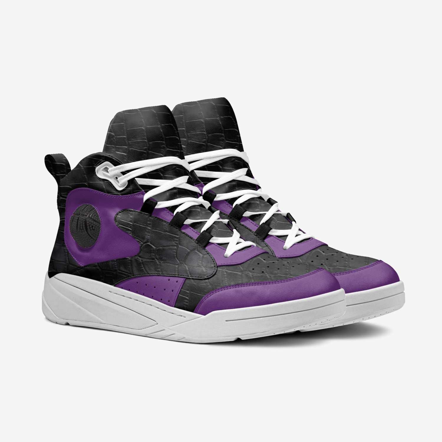 D Xross Lines  custom made in Italy shoes by Deante Steele | Double view