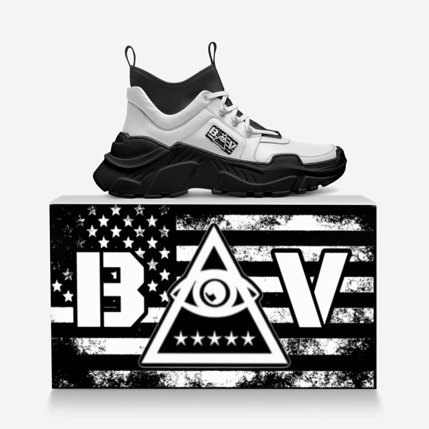 B.O.V custom made in Italy shoes by Redstar Mafia | Over box view