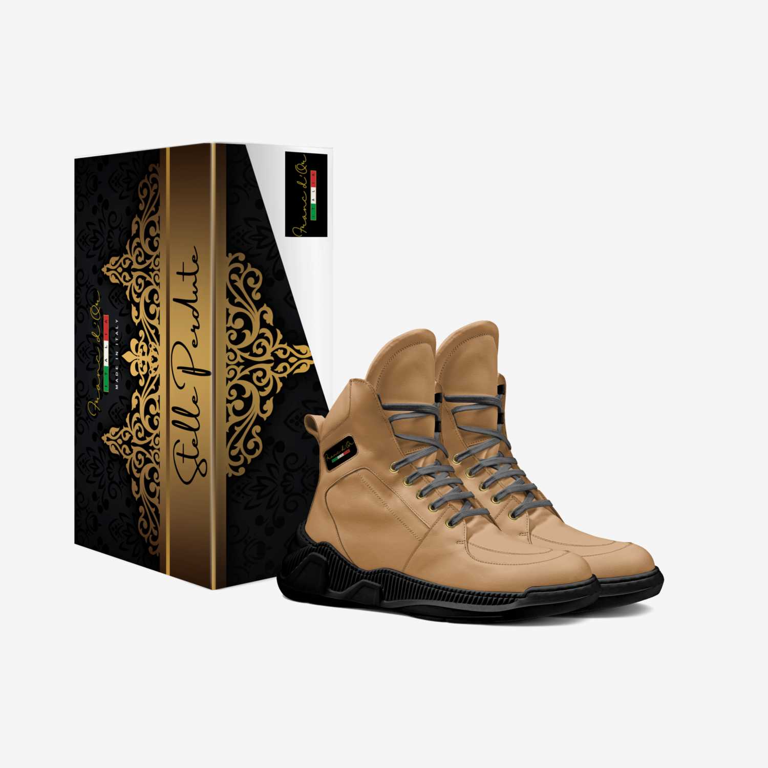 Franc d'Or Italia custom made in Italy shoes by Henry Franck | Box view