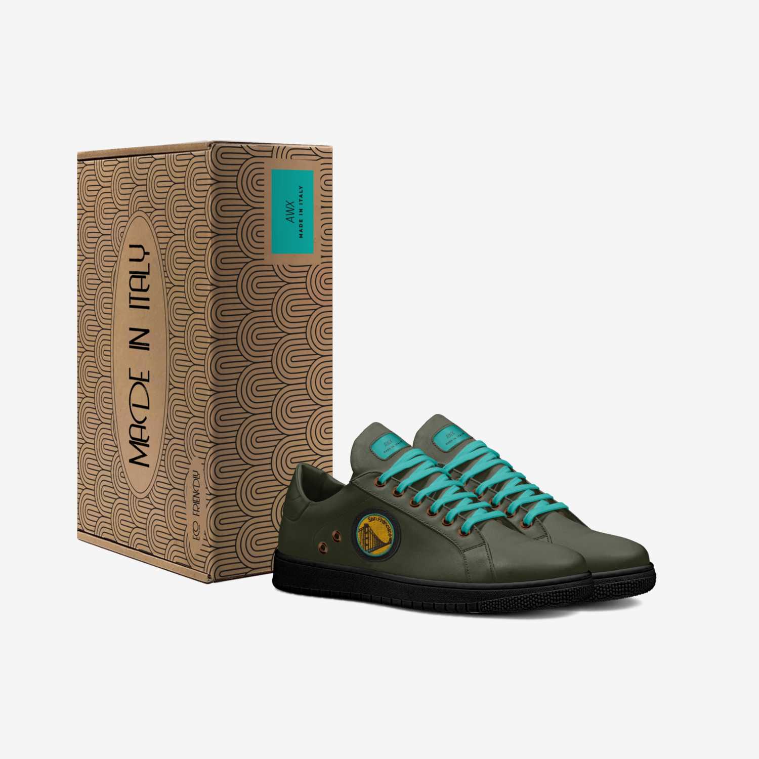 AWX custom made in Italy shoes by Ebony Williams | Box view