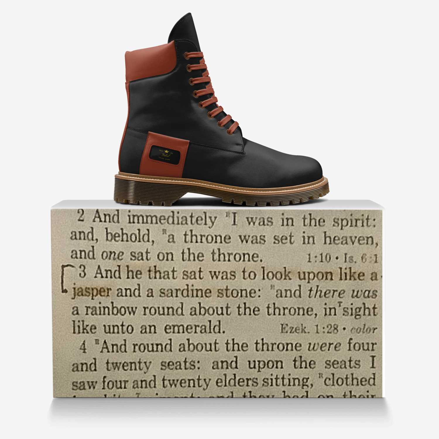 Jasper Kings custom made in Italy shoes by Raymond Fidere Pittman | Over box view