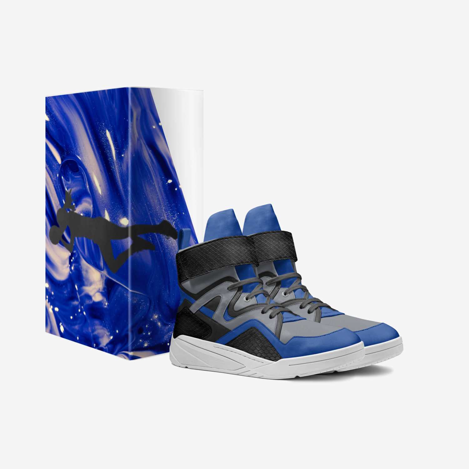 High IQ Blues custom made in Italy shoes by Deante Steele | Box view