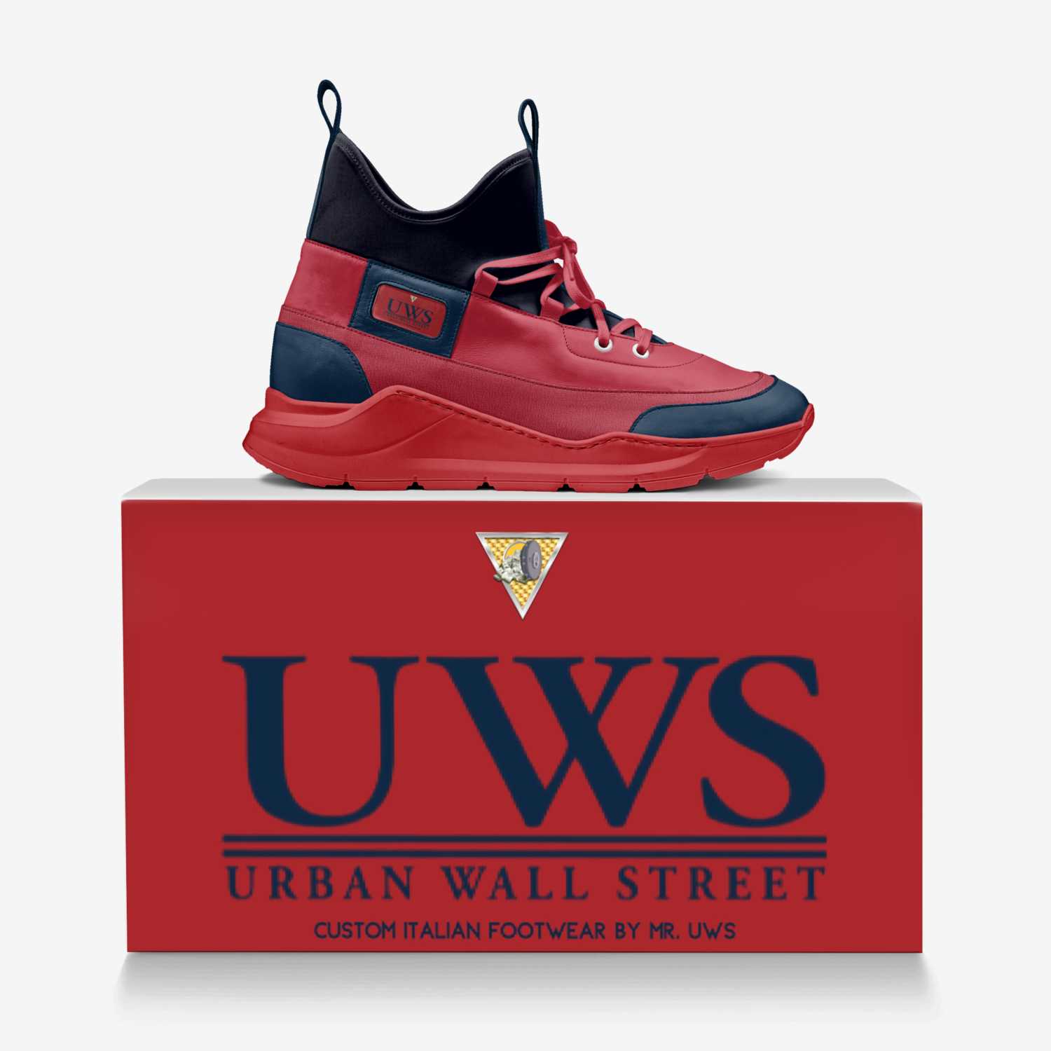 Hudsun Yardz custom made in Italy shoes by Urbanwallstreet Earl | Over box view