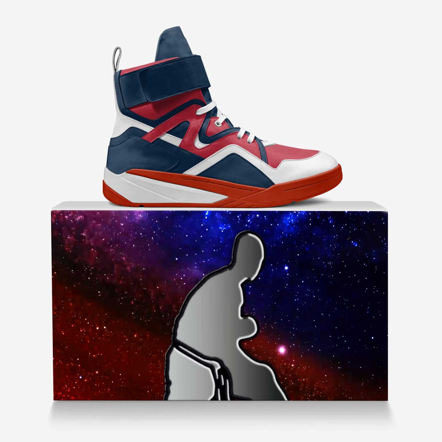 ZenQ 2s custom made in Italy shoes by Deante Steele | Over box view