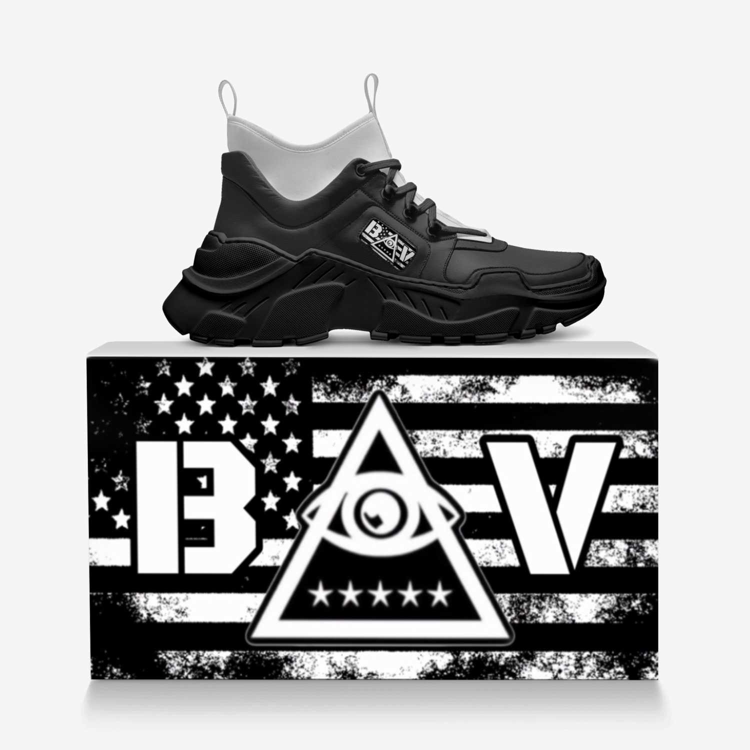 B.O.V custom made in Italy shoes by Redstar Mafia | Over box view