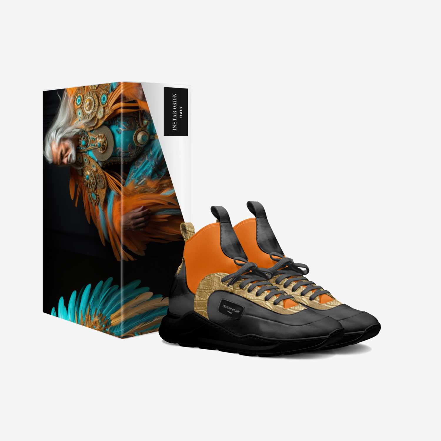 INSTAR 0RI0N custom made in Italy shoes by Instarlux.us | Box view
