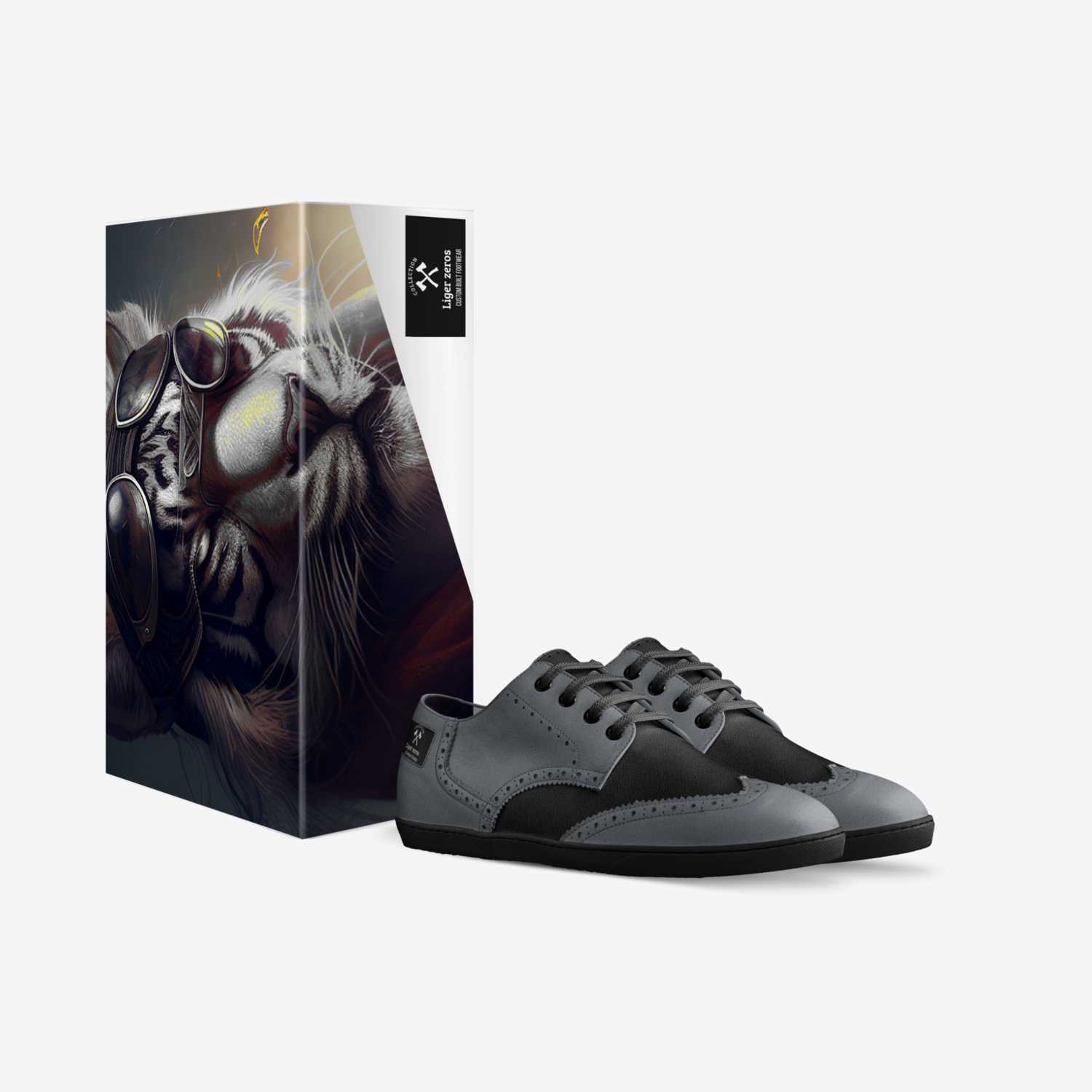 Liger zeros  custom made in Italy shoes by James Vernom Bess | Box view