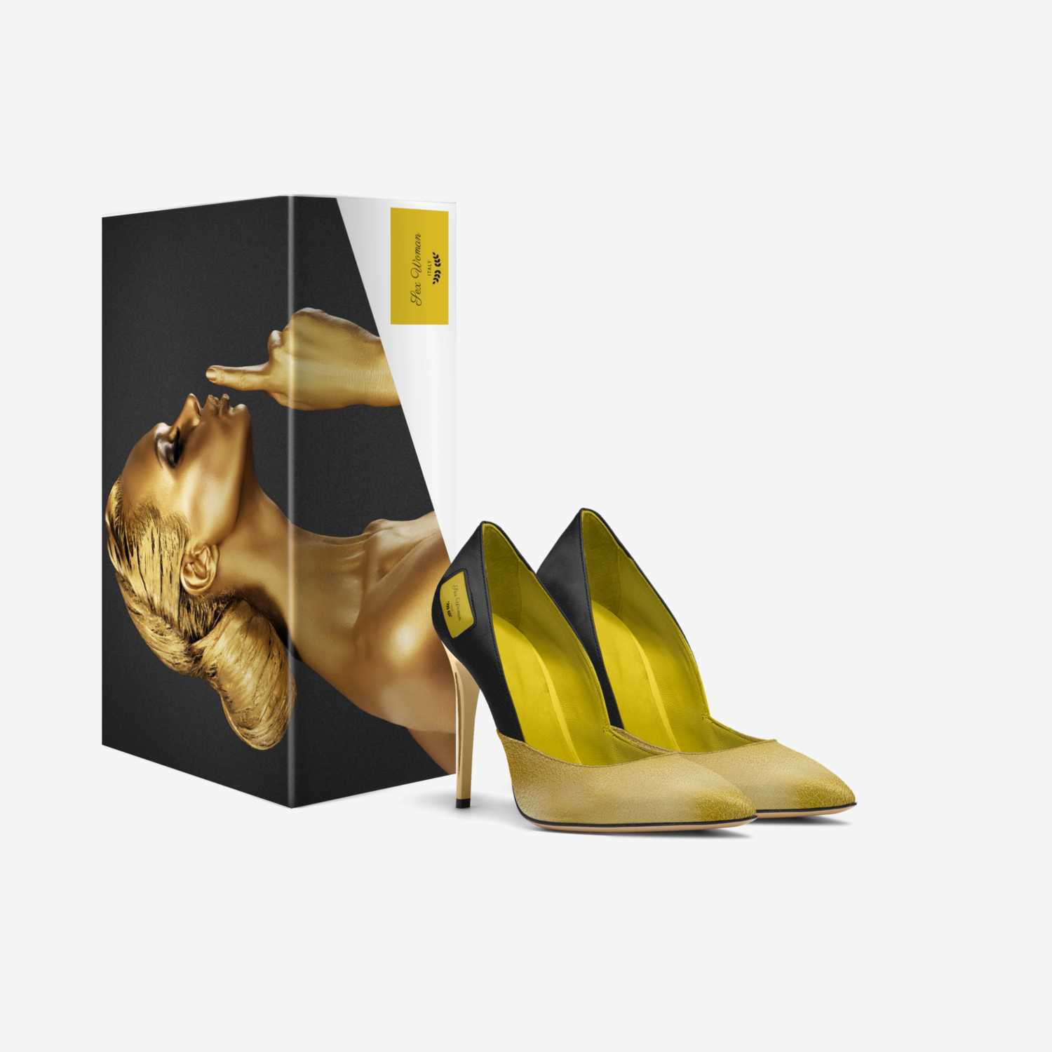 Sex Woman  custom made in Italy shoes by Cailotto William | Box view
