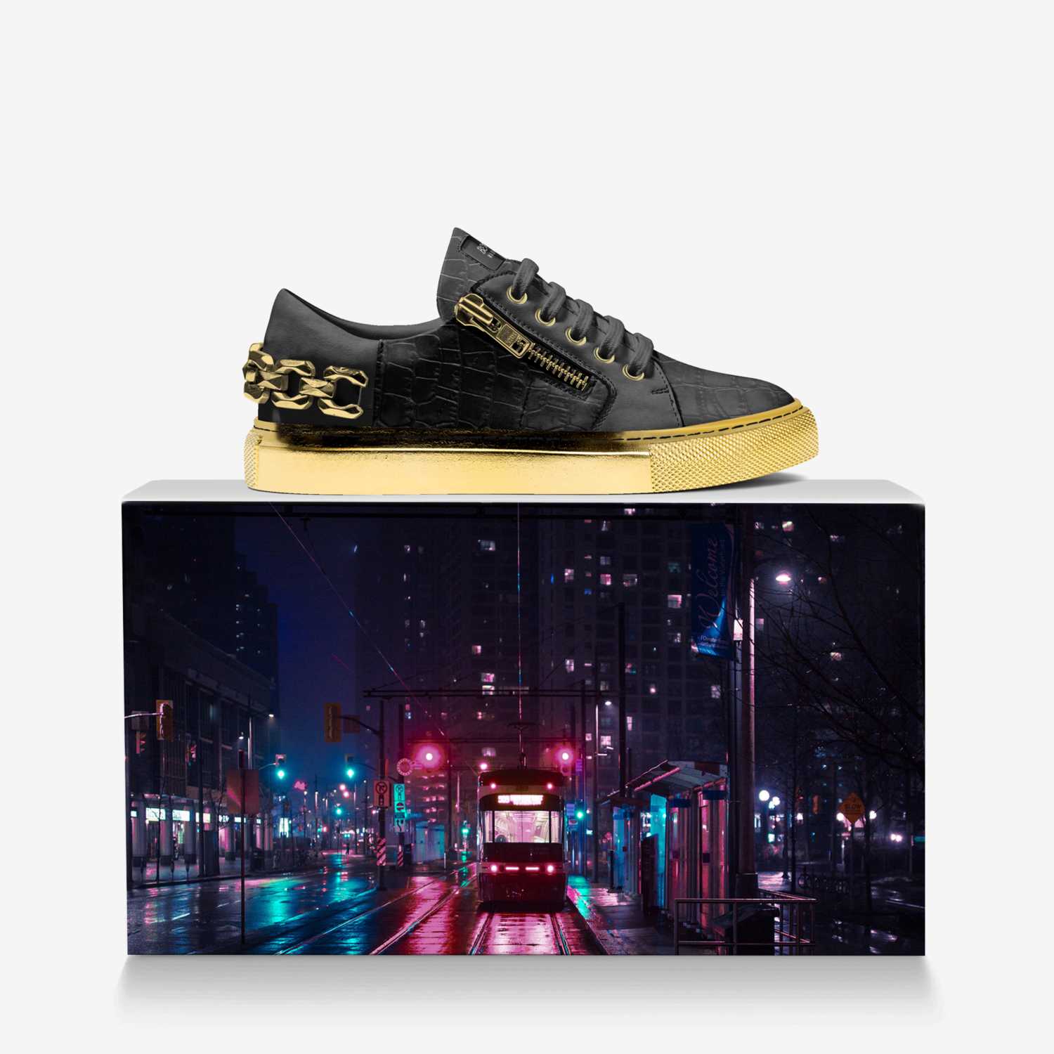 BRITT custom made in Italy shoes by Brittany Elizabeth Alice | Over box view