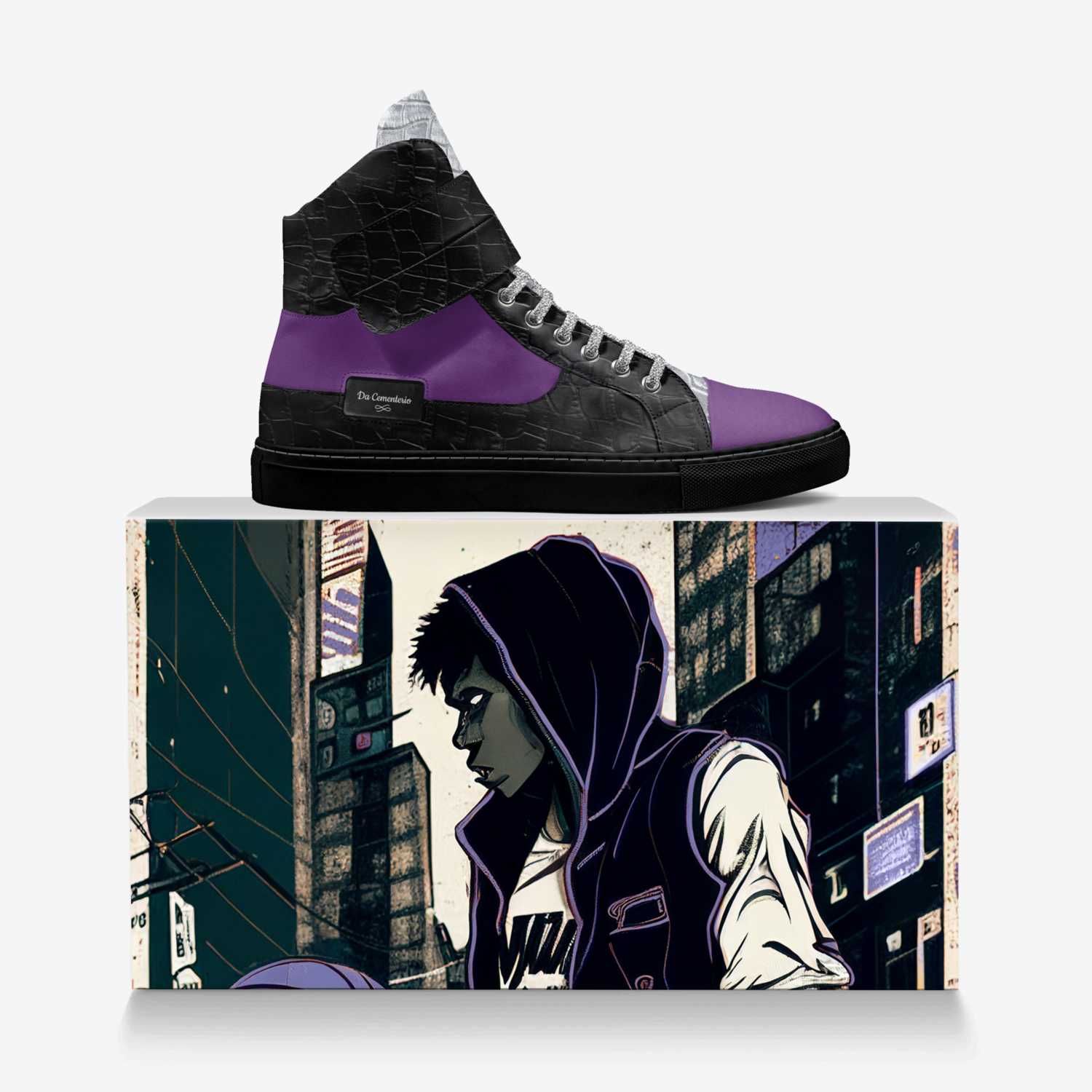 Da Cementerio custom made in Italy shoes by Ezili Air | Over box view