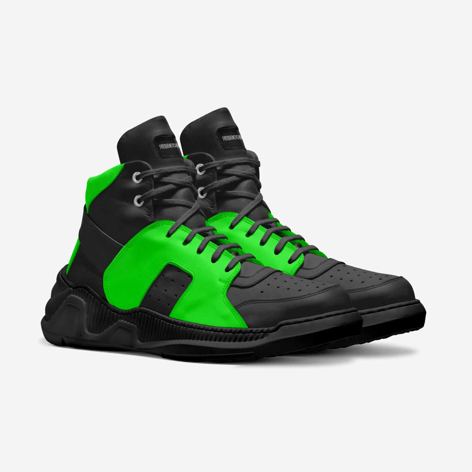 FrequencyCheck  custom made in Italy shoes by Frances Riggs | Double view