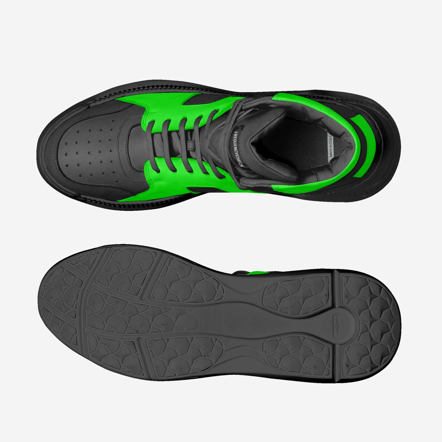 FrequencyCheck  custom made in Italy shoes by Frances Riggs | Top view
