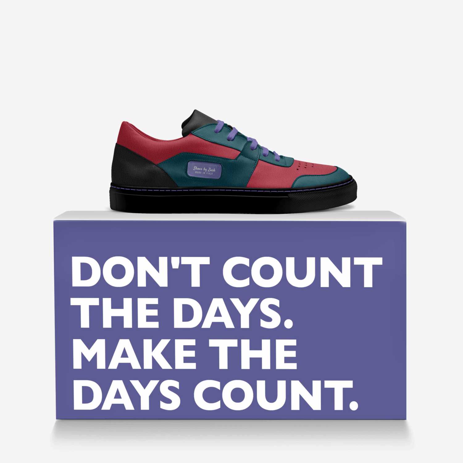 Shoes by Zack custom made in Italy shoes by Zachary Kelemen | Over box view