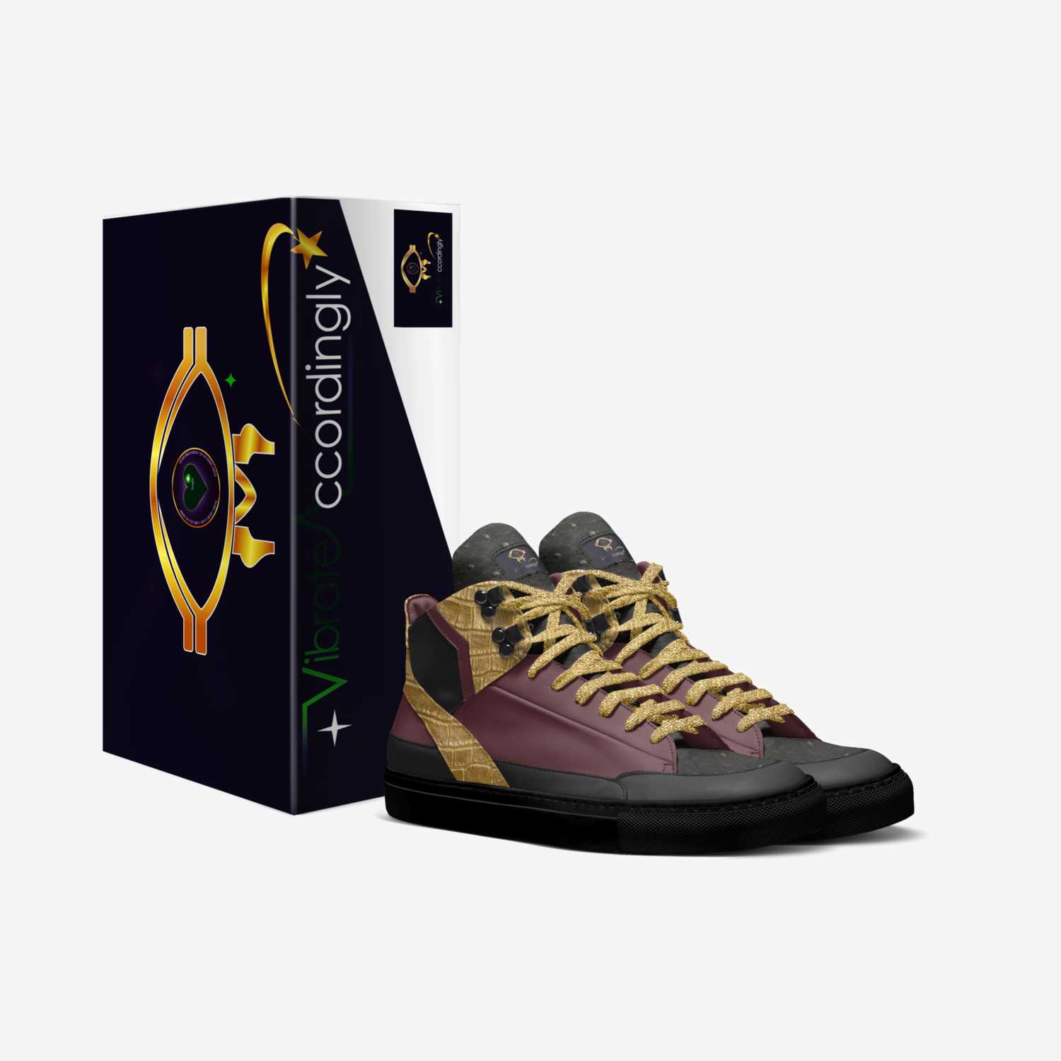 GR1FIND0R 23 custom made in Italy shoes by El'I Mcdonald Sr | Box view