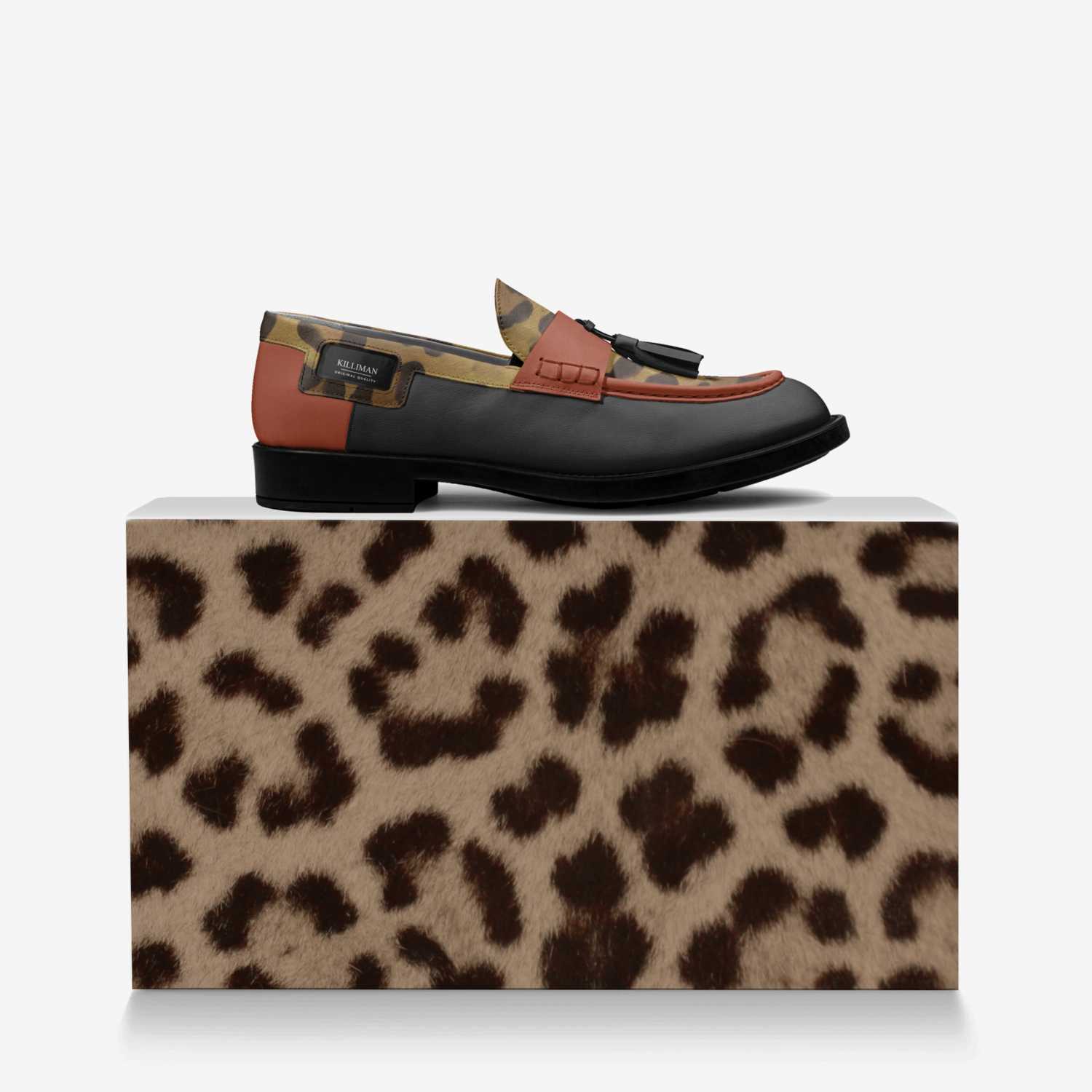 IOTA  custom made in Italy shoes by Damien Moulomba | Over box view