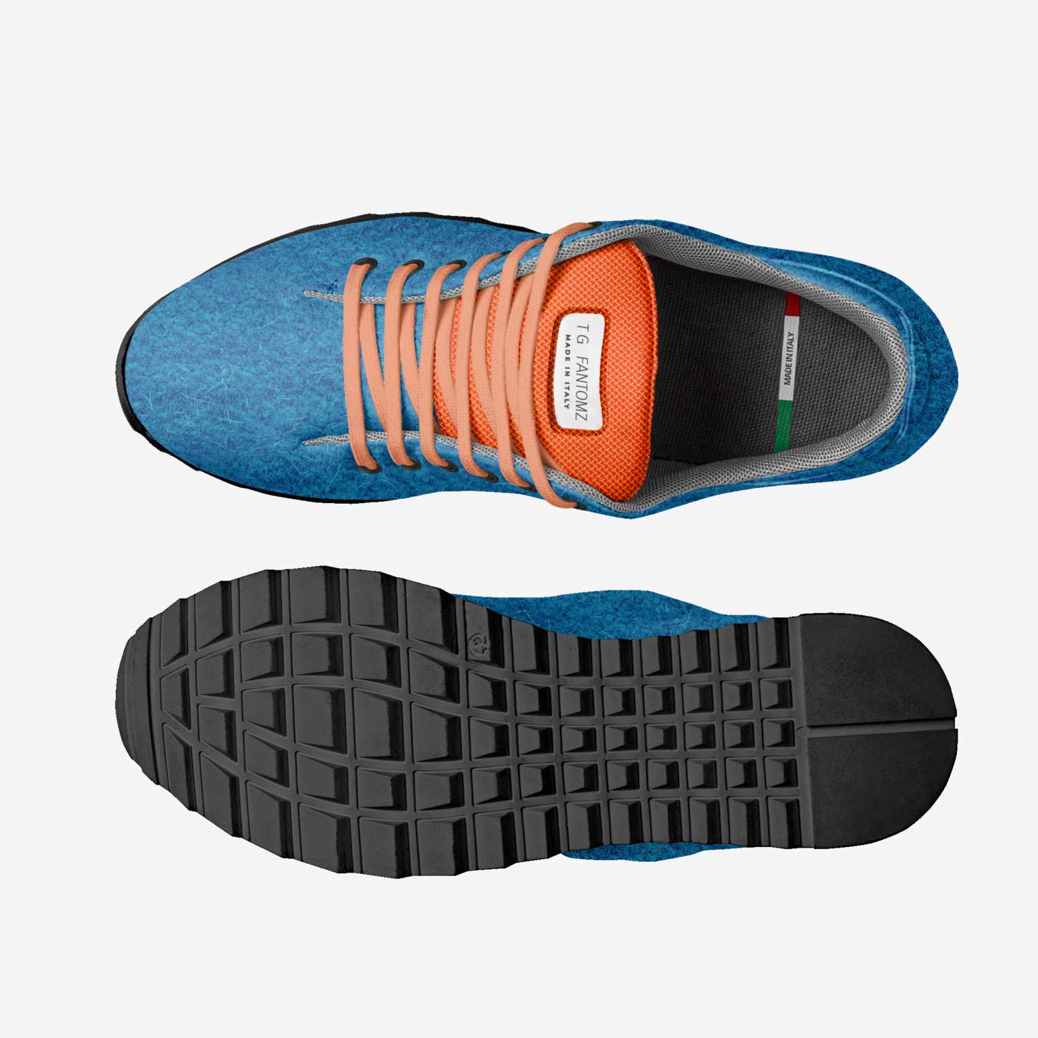 T G   FANTOMZ custom made in Italy shoes by David Mitchell | Top view