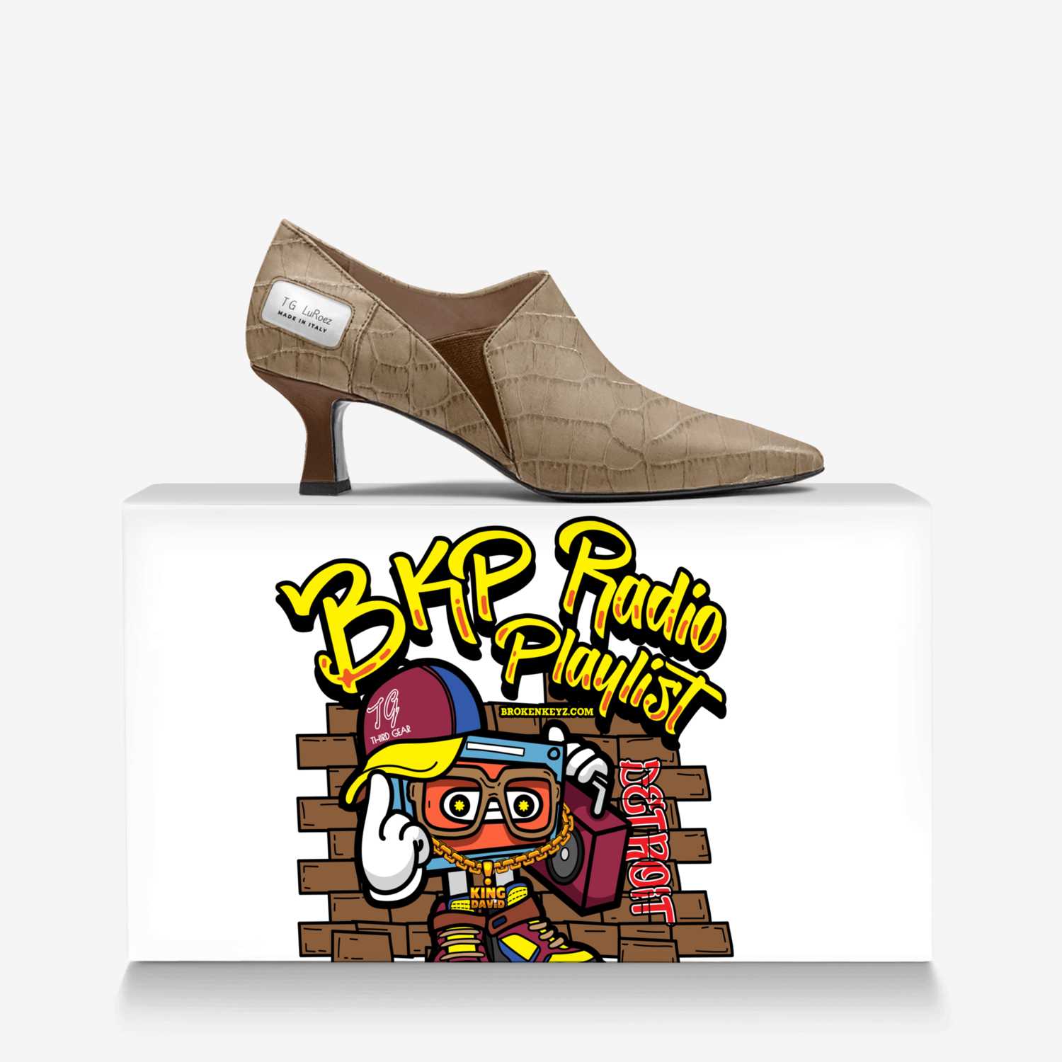T G   LuRoez custom made in Italy shoes by David Mitchell | Over box view