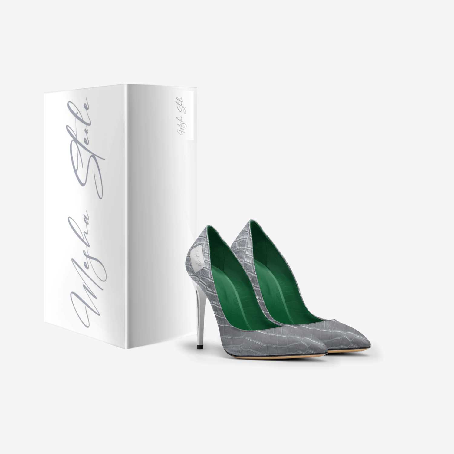 Mesha Steele custom made in Italy shoes by Michele Smith | Box view
