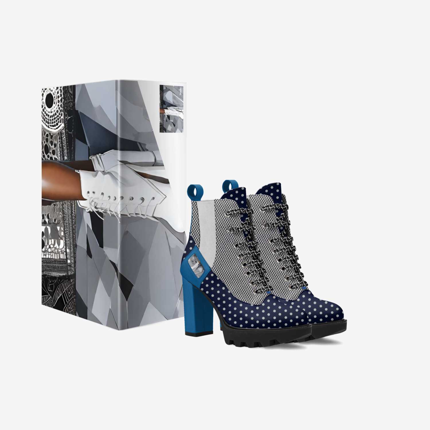 PolkaDotFushion custom made in Italy shoes by Desiree Sims | Box view