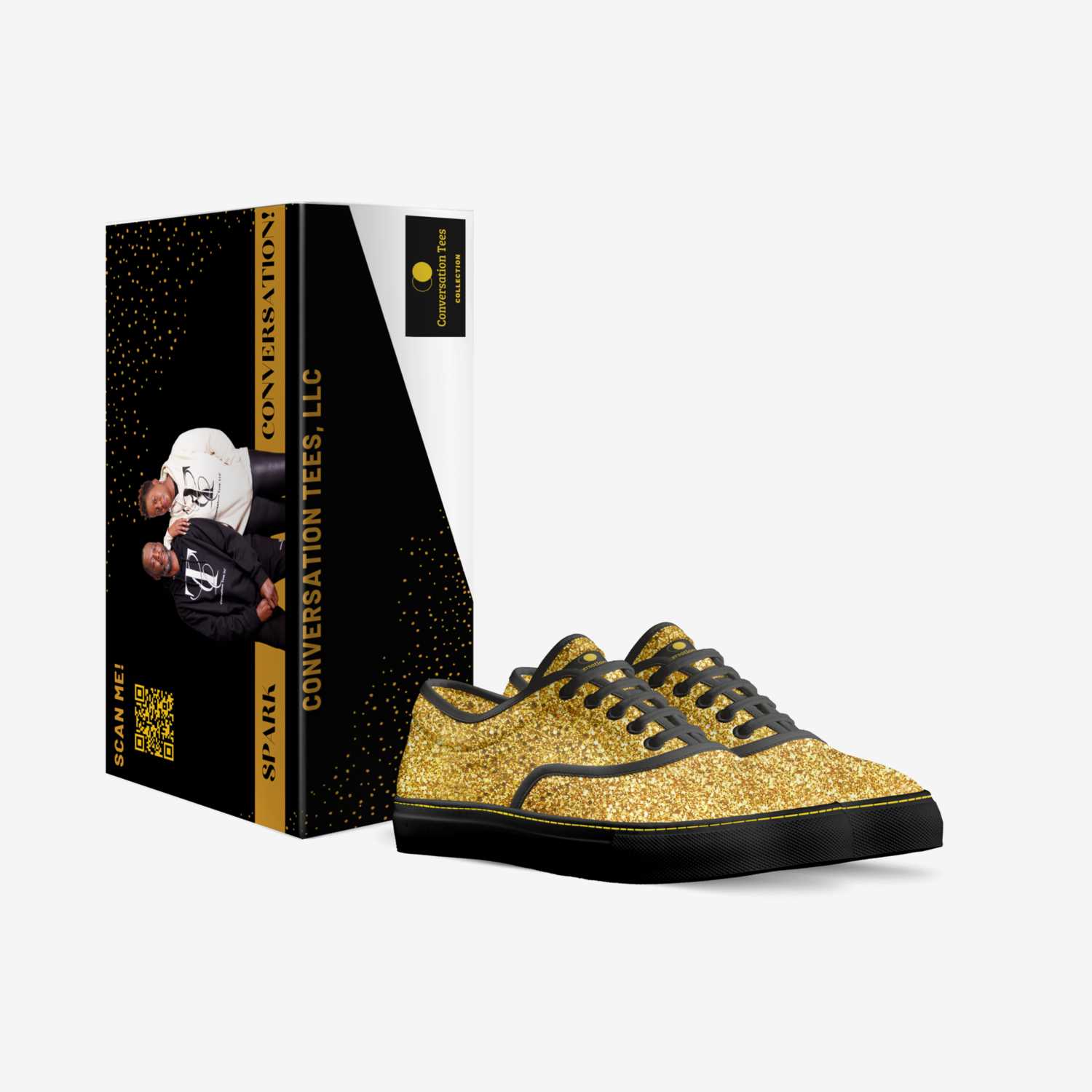 The Logo custom made in Italy shoes by Yolanda Mcfadden | Box view