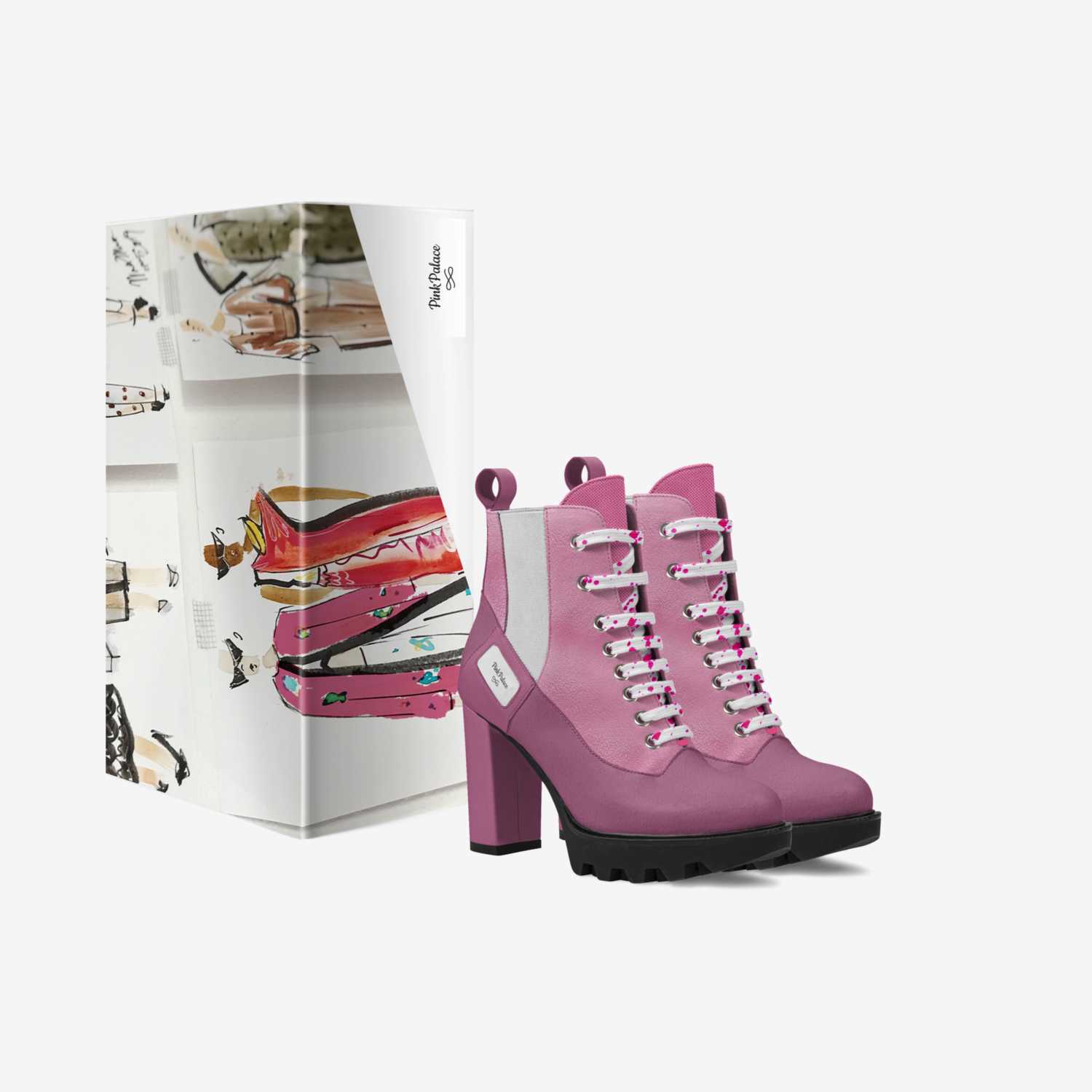 PinkPalace custom made in Italy shoes by Desiree Sims | Box view