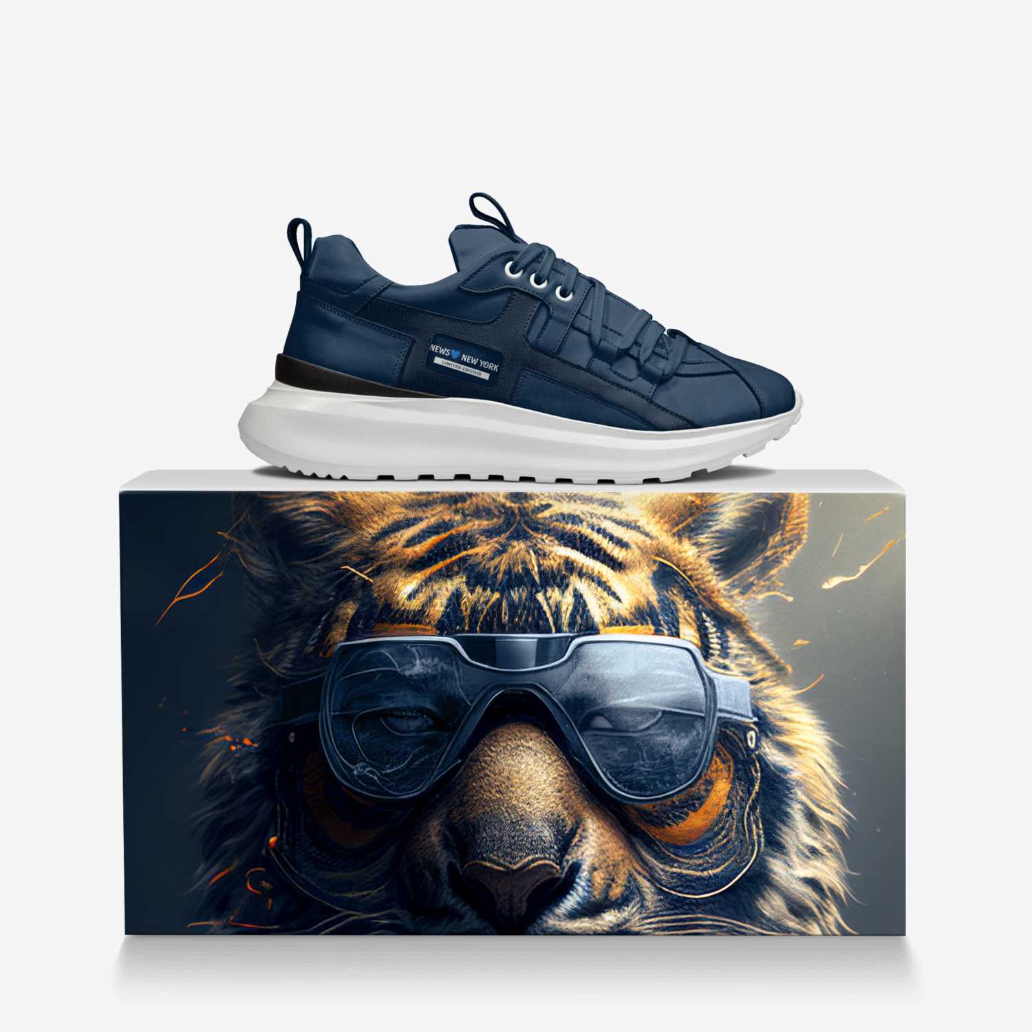 NEWS💙 custom made in Italy shoes by Leon Newman | Over box view