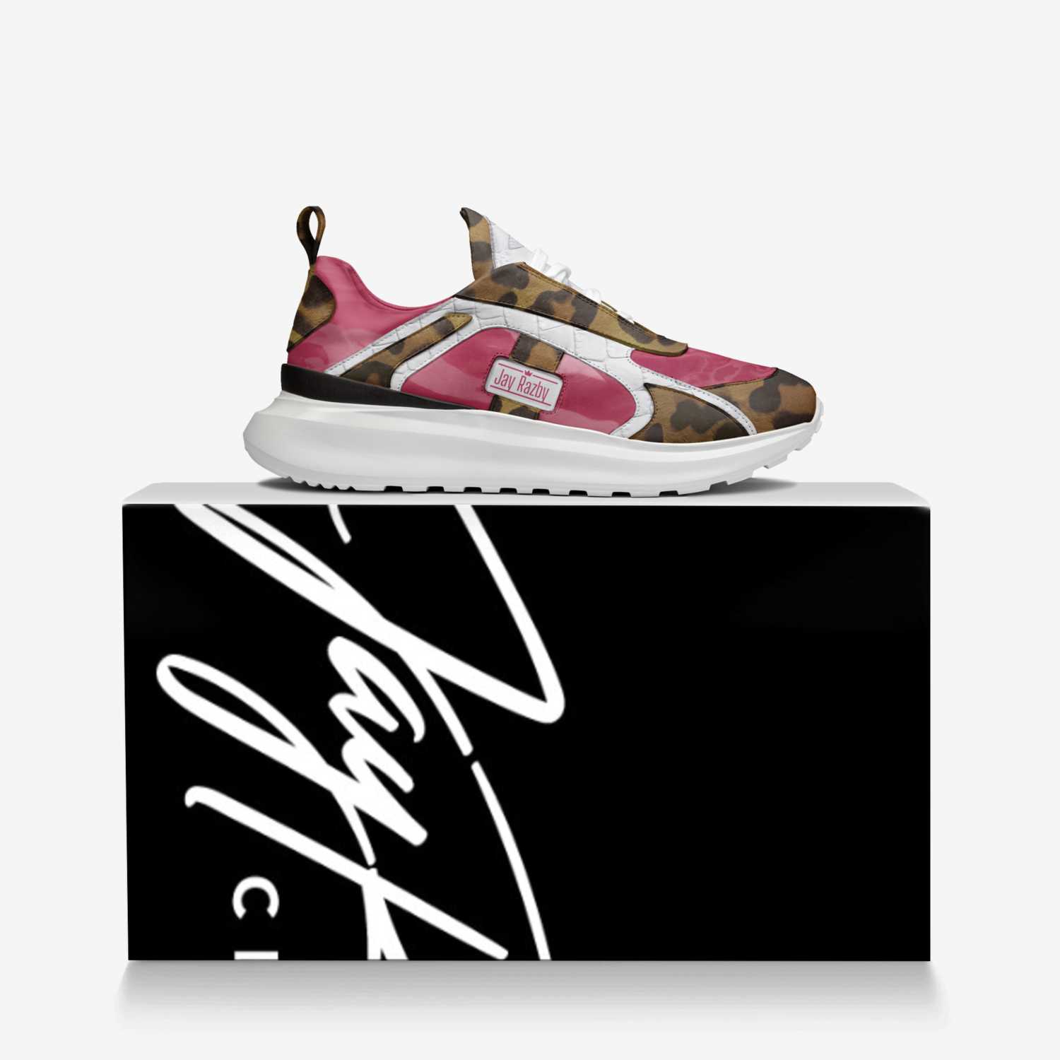 Jay Razby  custom made in Italy shoes by Jay Rock | Over box view