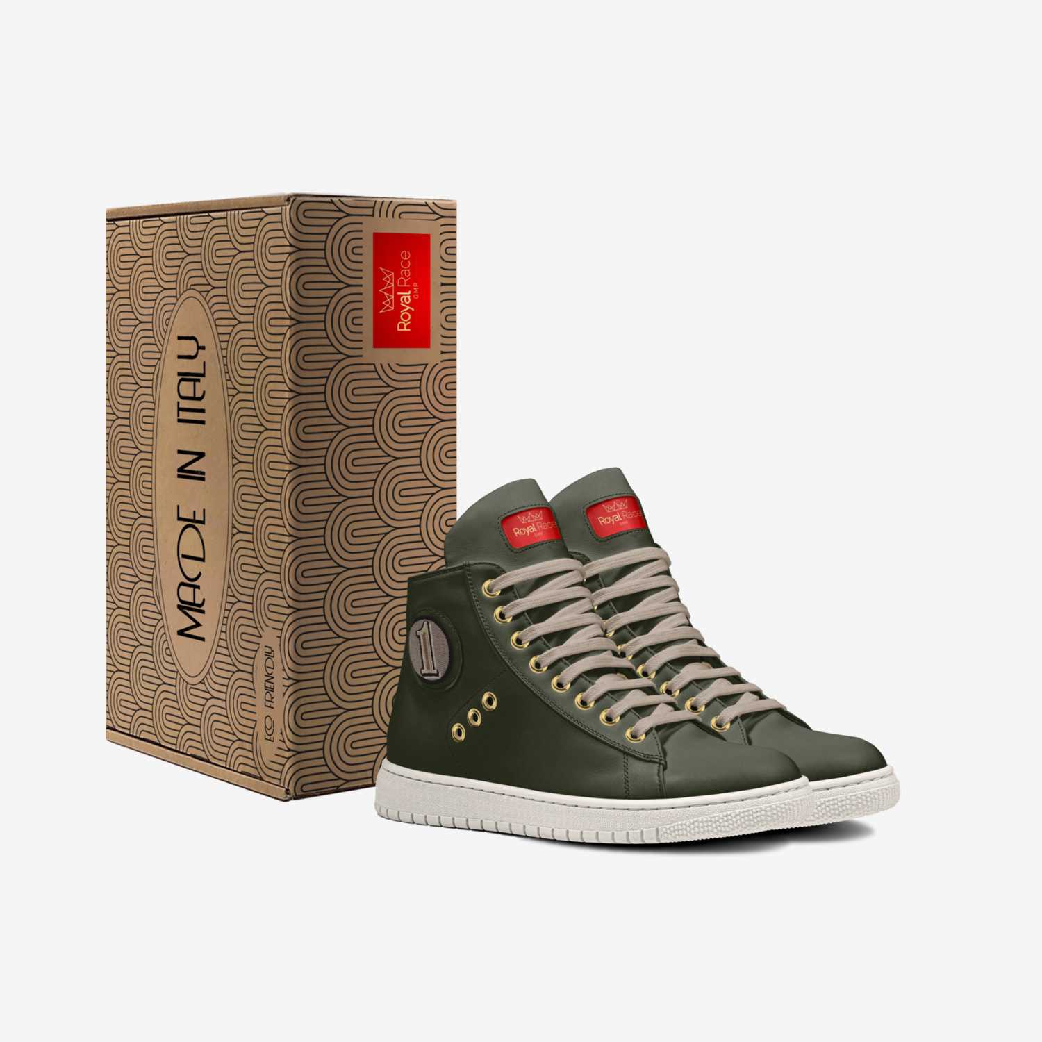 Royal Race GMP custom made in Italy shoes by Princess Yvonne Guébli | Box view