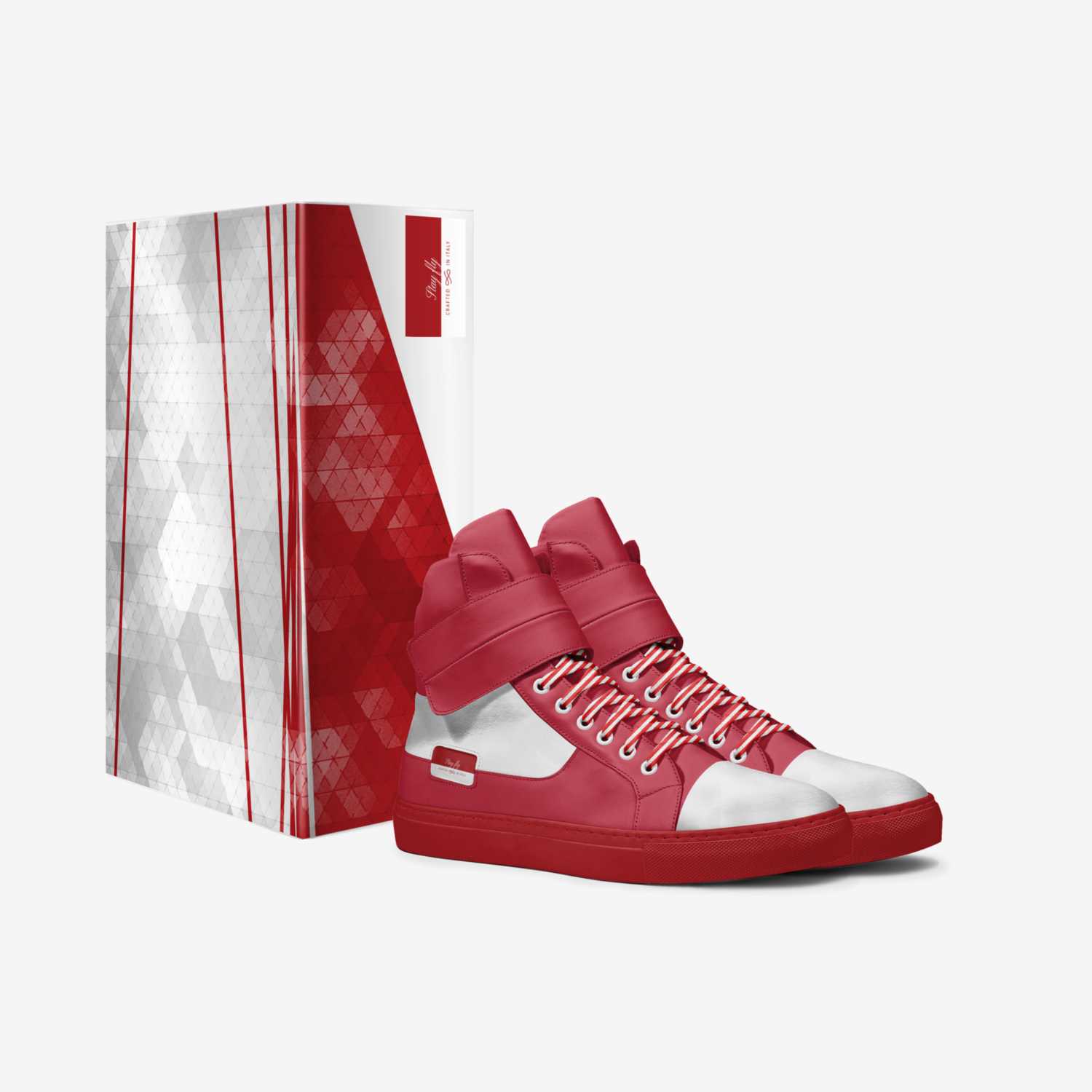 Stay fly  custom made in Italy shoes by James Vernom Bess | Box view