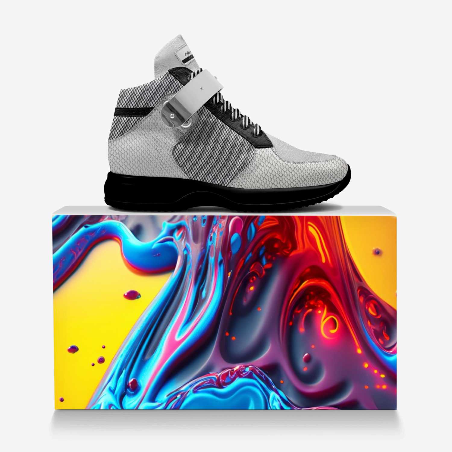 Official Drip custom made in Italy shoes by Sean Laviscount | Over box view