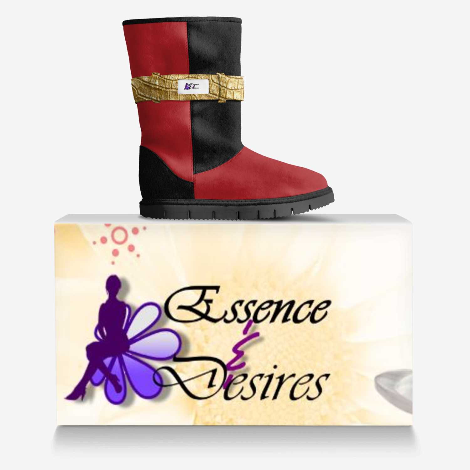 Sexy girl fashion custom made in Italy shoes by Sher-vawn Robinson | Over box view